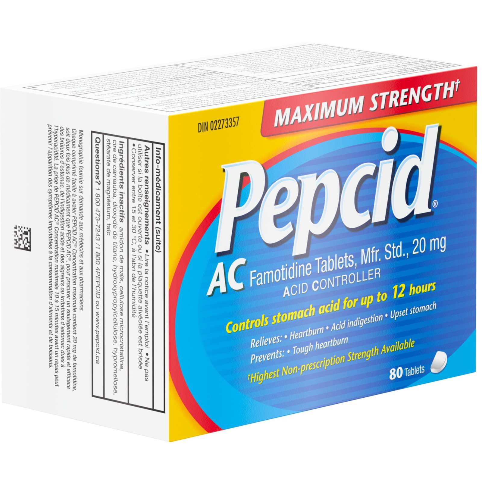 AC Maximum Strength All-Day Acid Indigestion Medicine, 80 ea