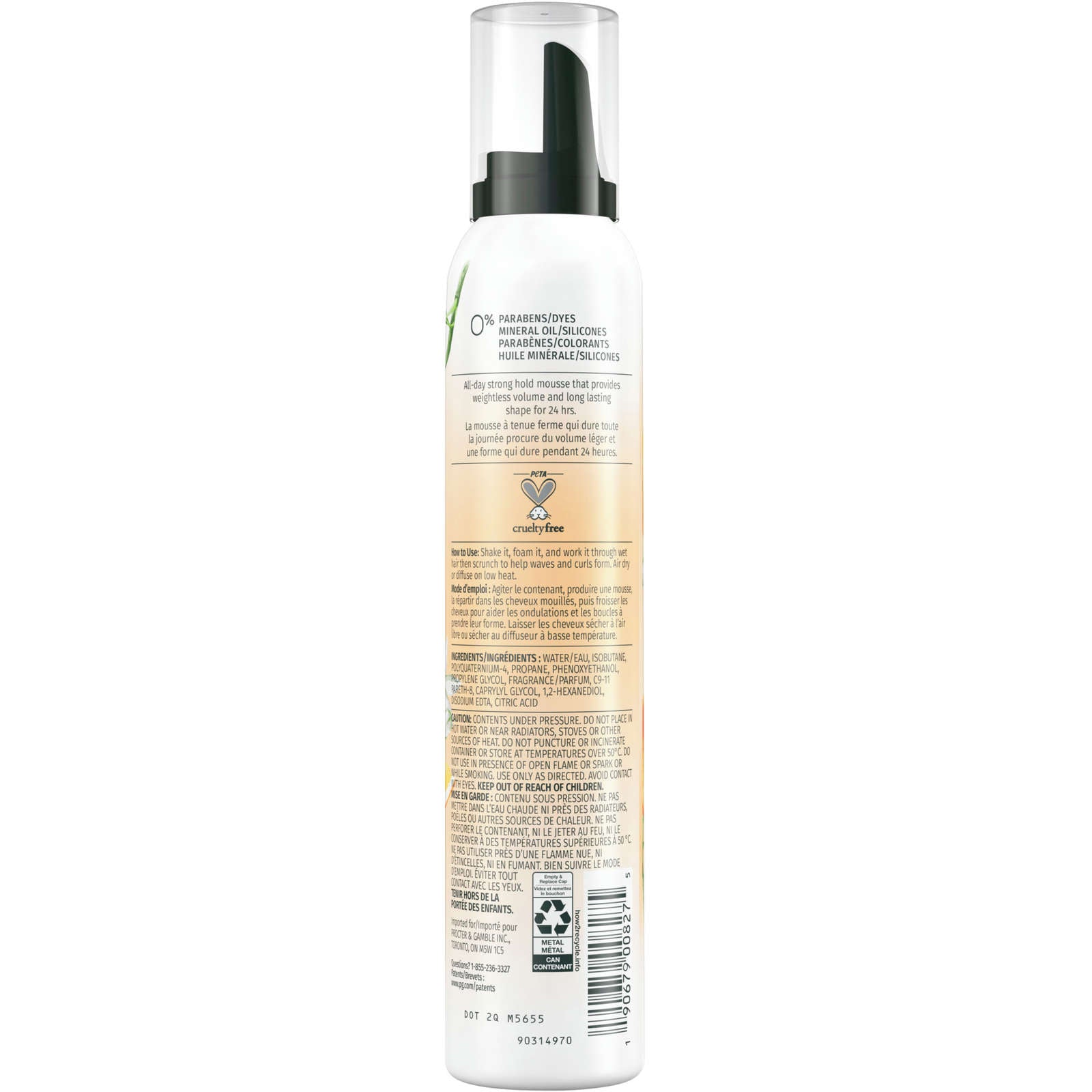 Volumizing Mousse, Weightless Volume, All Day Hold Mousse for Fine Hair