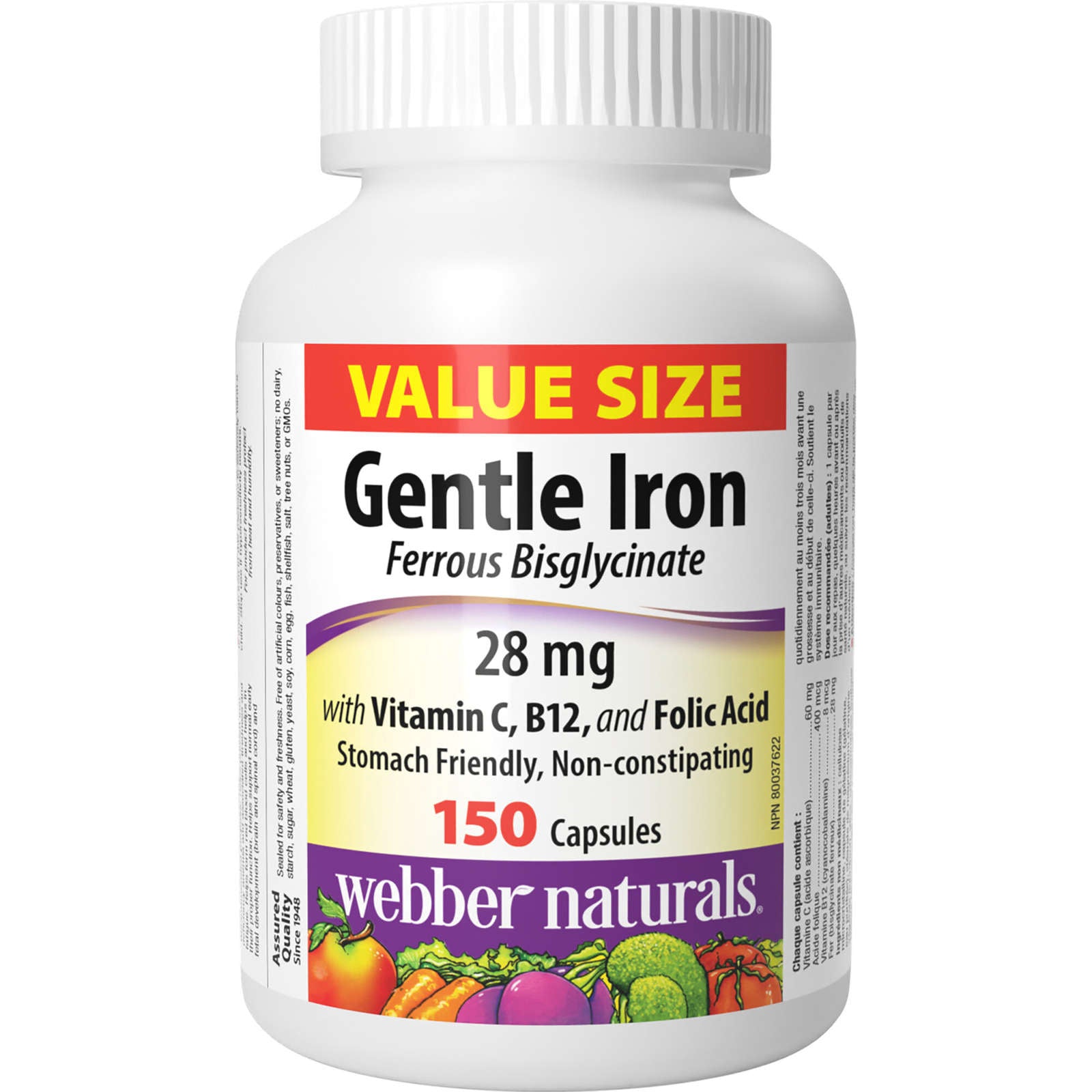 Gentle Iron with Vitamin C, B12, and Folic Acid