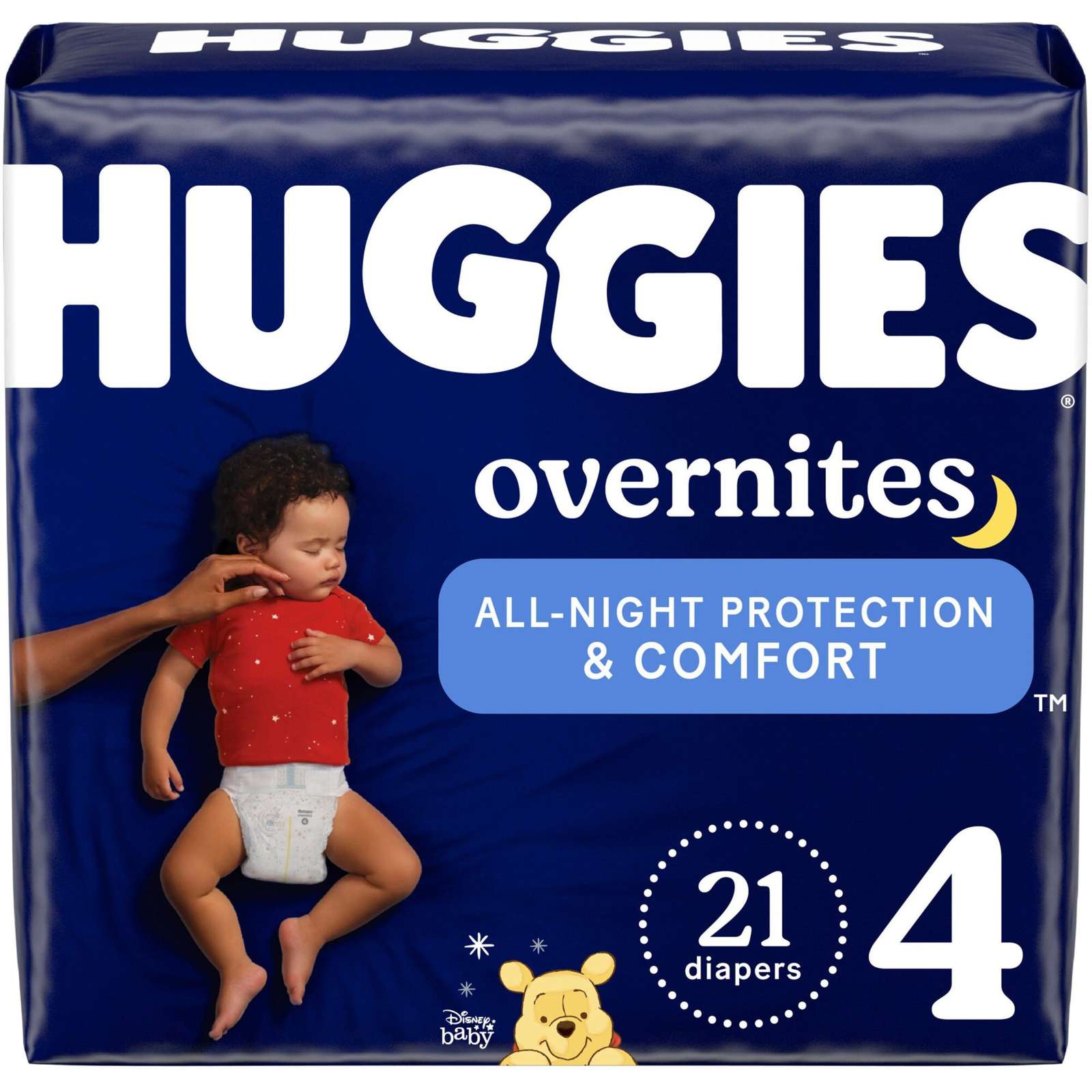 Overnites Nighttime Diapers, Size 4