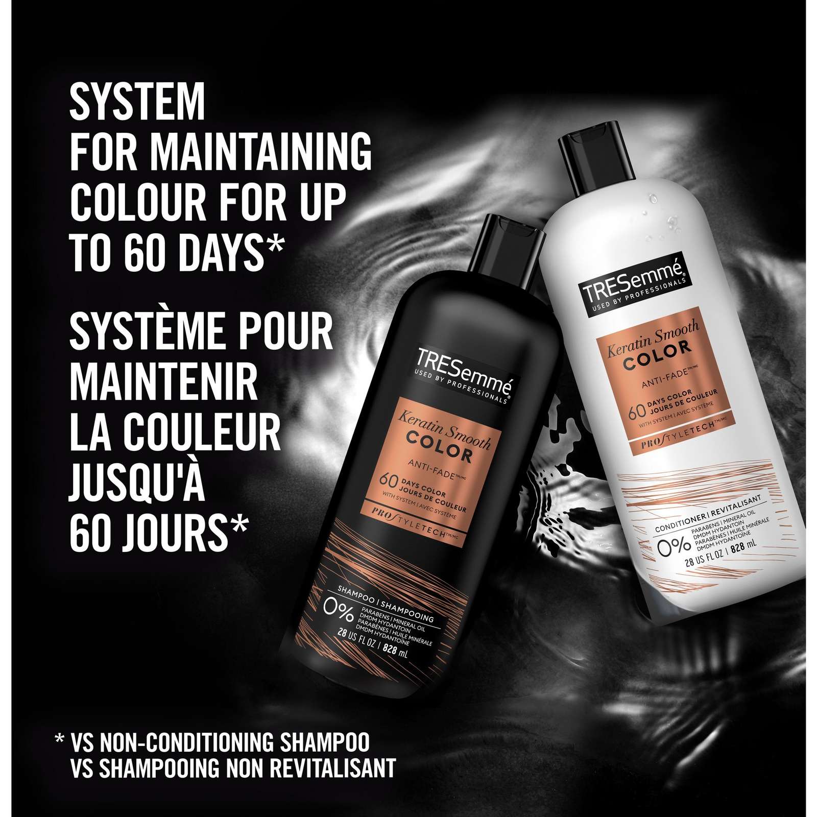 Keratin Smooth Colour Shampoo for coloured hair Anti-Fade formulated with Pro Style Technology™