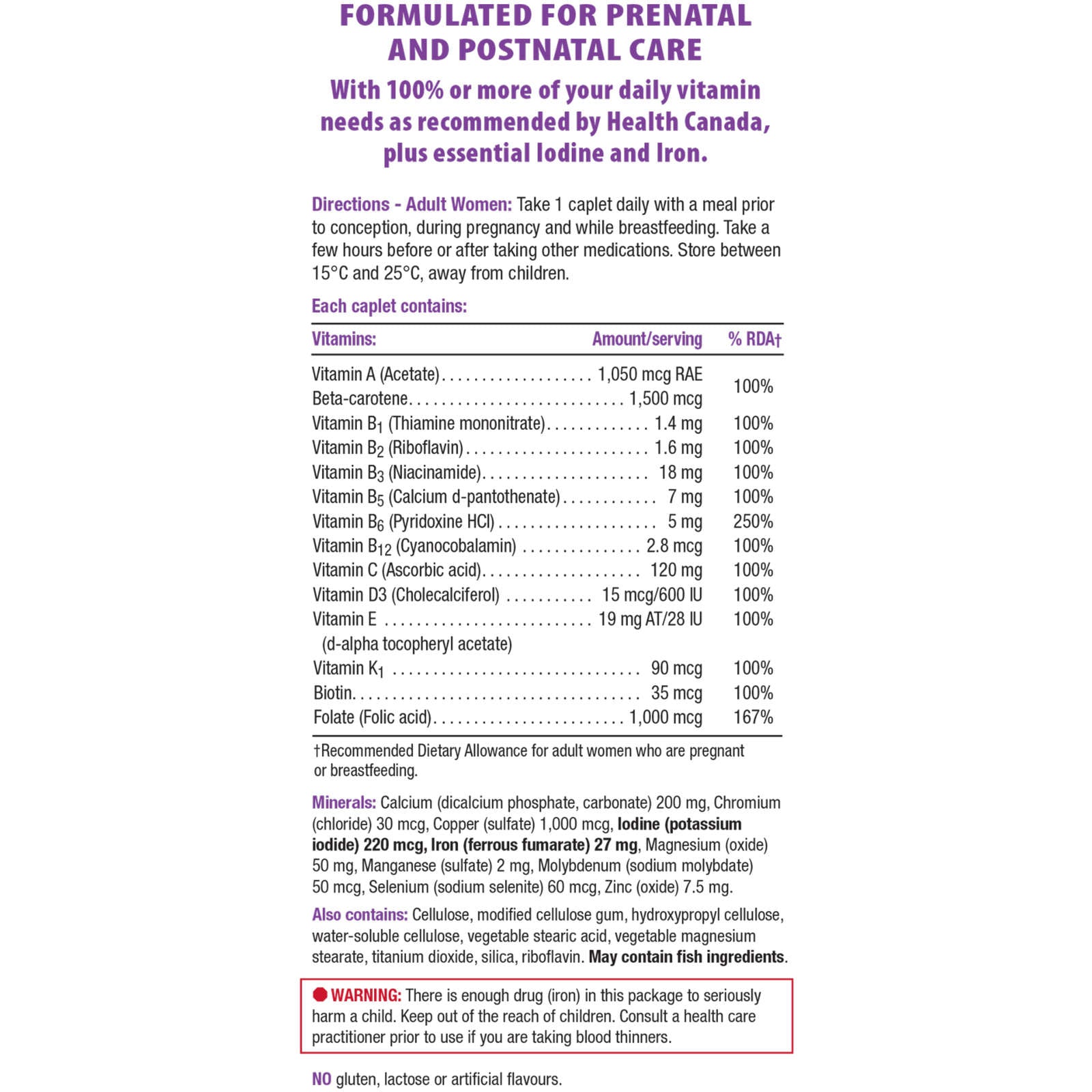 Prenatal 100% Complete Multivitamin