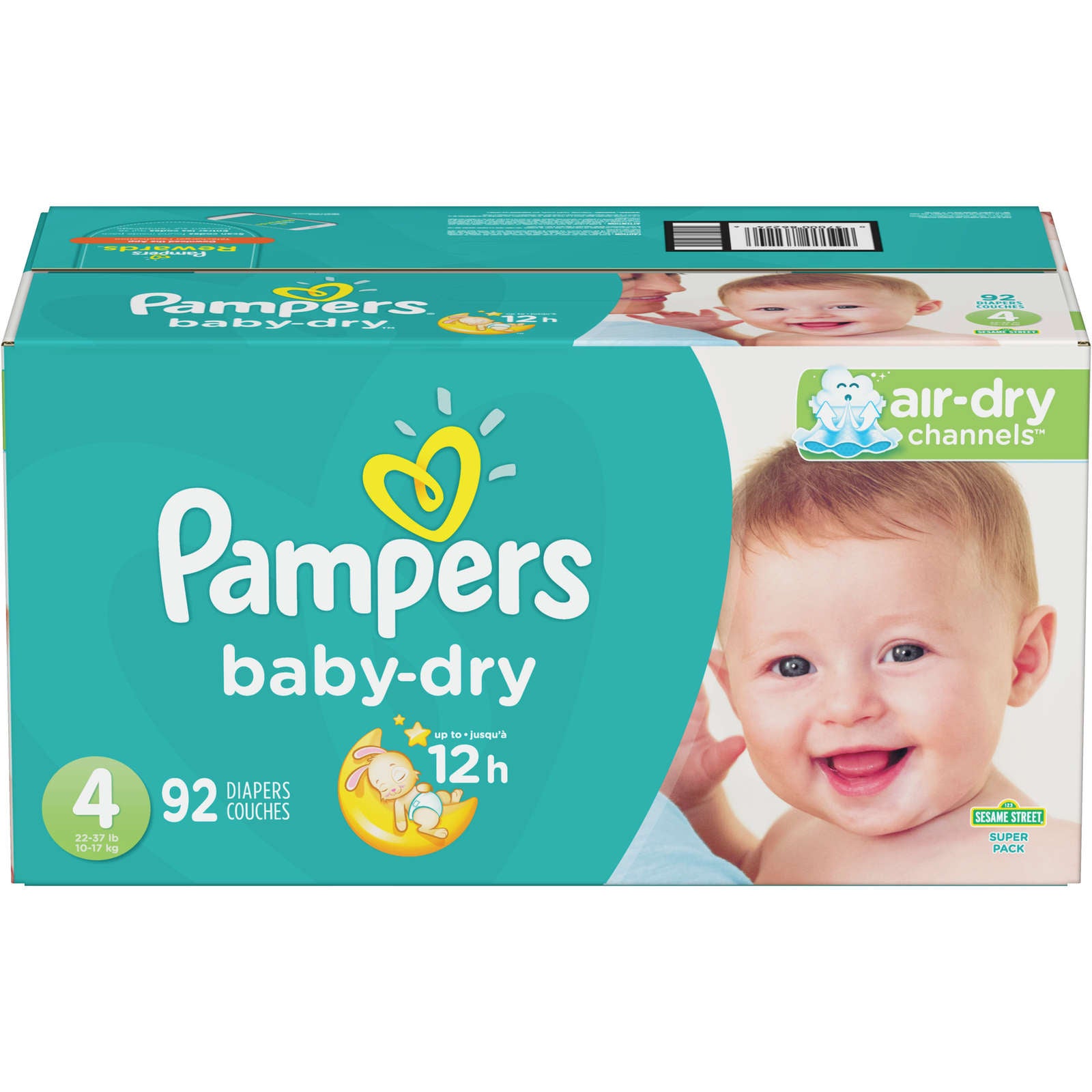 Pampers Baby-Dry Diapers Size 4 92 Count