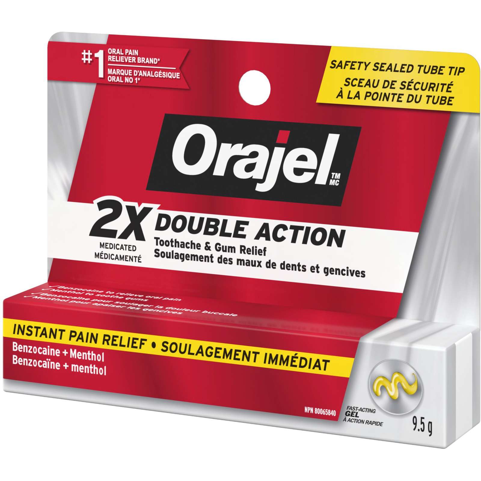 Double Action Toothache and Gum Relief Gel