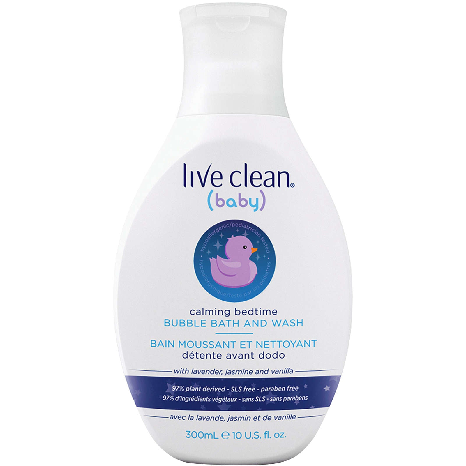 Live Clean Baby Calming Bedtime Bubble Bath and Wash