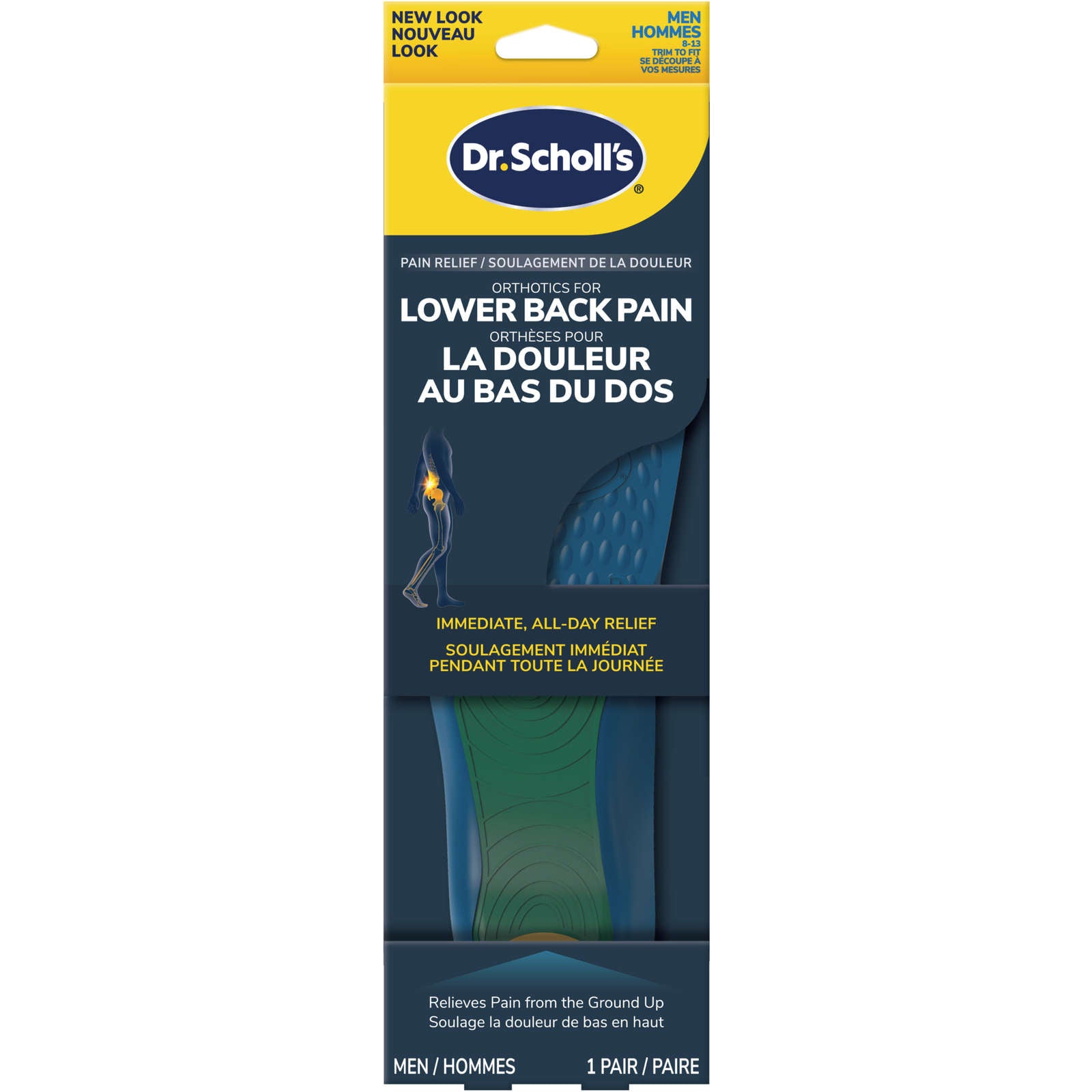 Dr. Scholl’s® Pain Relief Orthotics for Lower Back Pain, Men's, Sizes 8-13