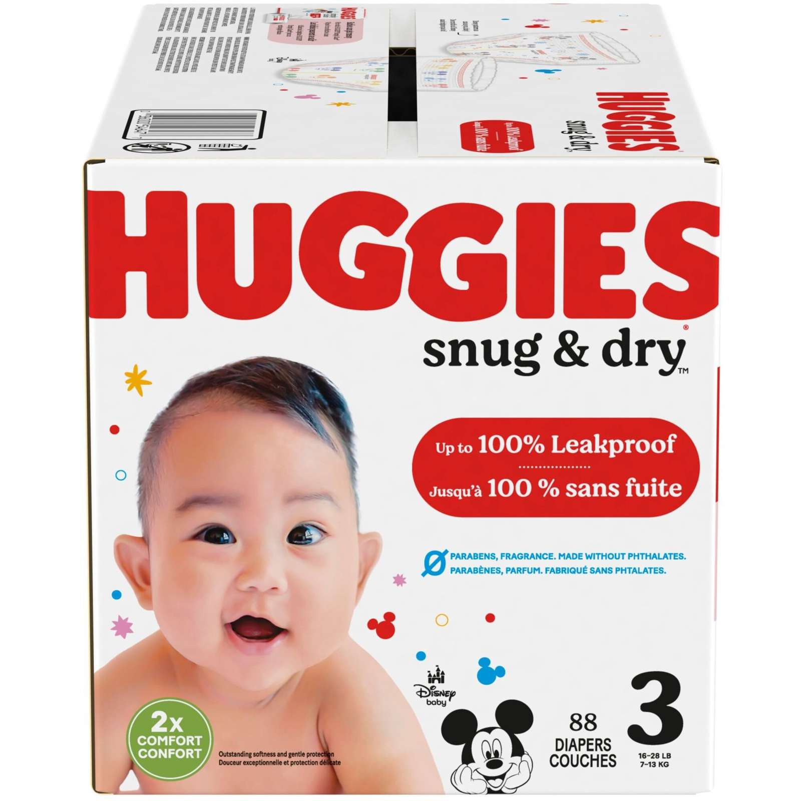 Huggies Snug & Dry Baby Diapers, Size 3