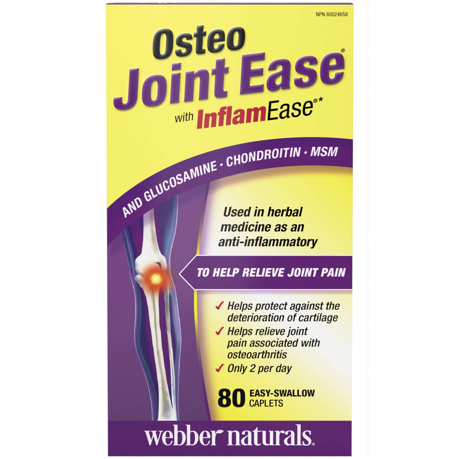 Osteo Joint Ease® with InflamEase® and Glucosamine Chondroitin MSM