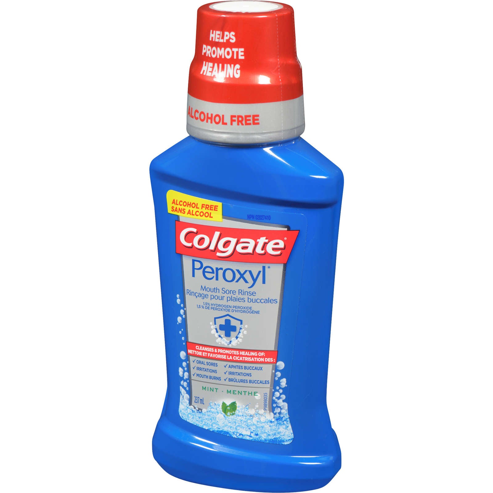 Colgate Peroxyl  Mouth Sore Alcohol Free Oral Rinse, Mint, 237 mL