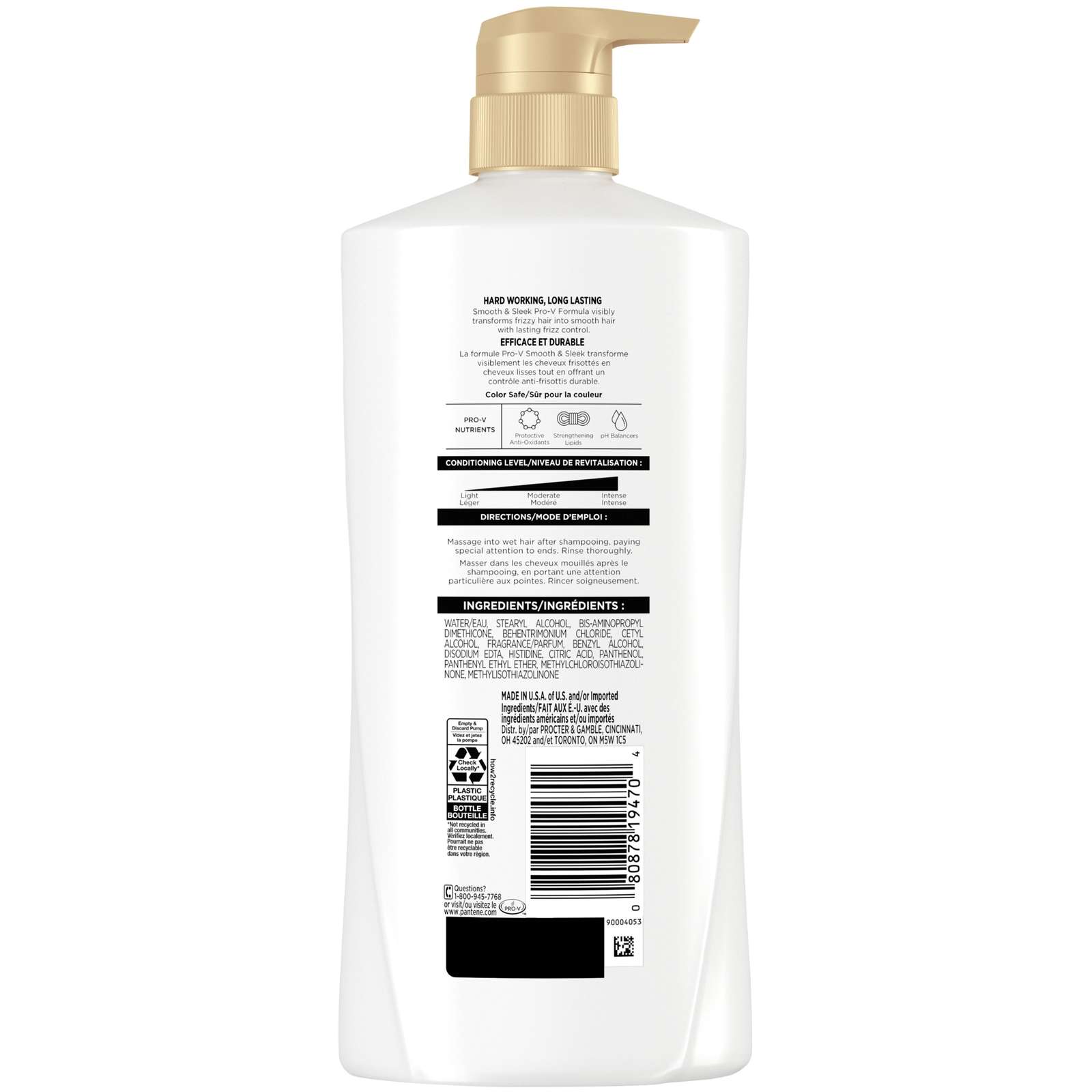 PRO-V Smooth & Sleek Conditioner, 16.0oz/476mL