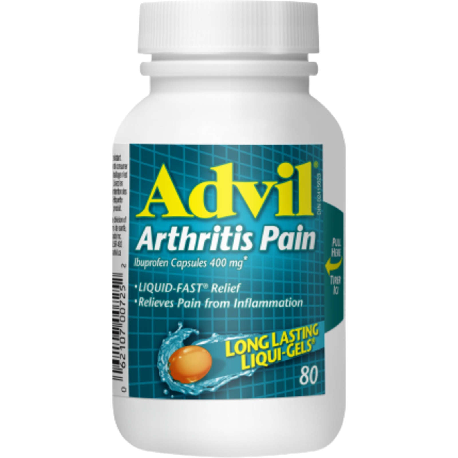 Advil Arthritis Pain Extra Strength Liqui-Gels for Relief of Pain from Inflammation, 400 mg Ibuprofen, 80 Count