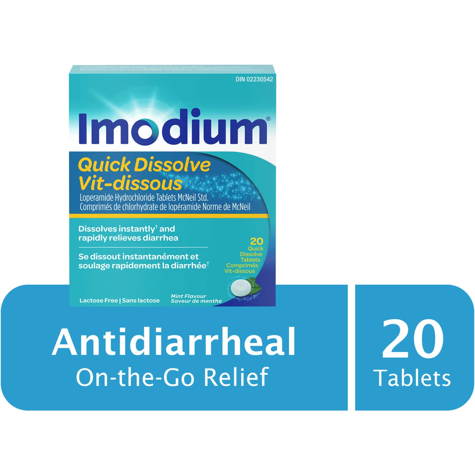 Diarrhea Relief, Quick-Dissolve Tablets 20 ea