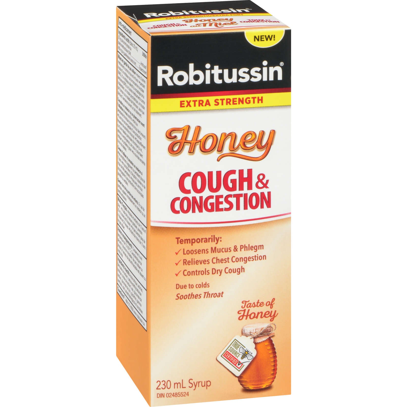 Robitussin Cough & Congestion Syrup Honey Extra Strength 230 ml