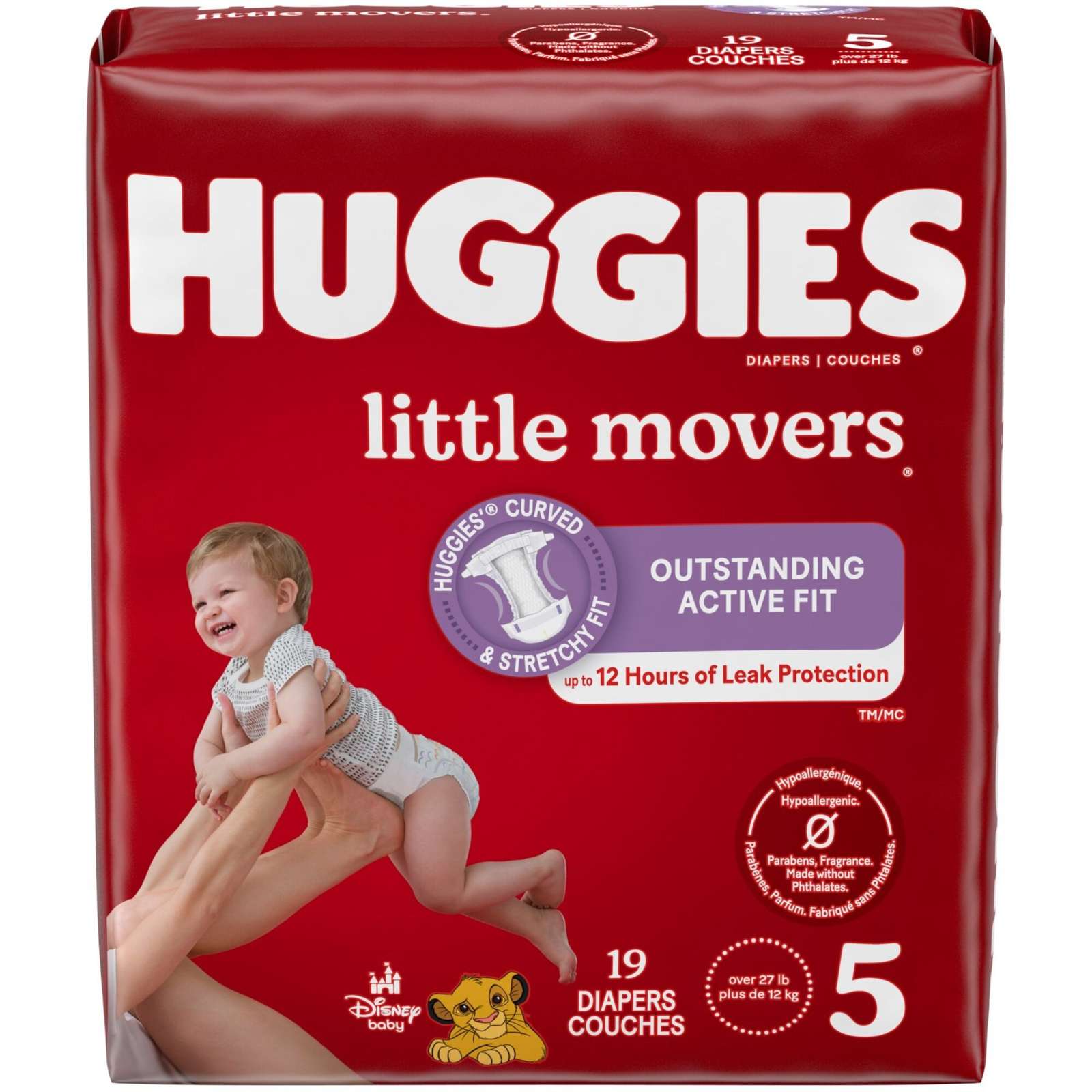 Little Movers Diapers, Size 5