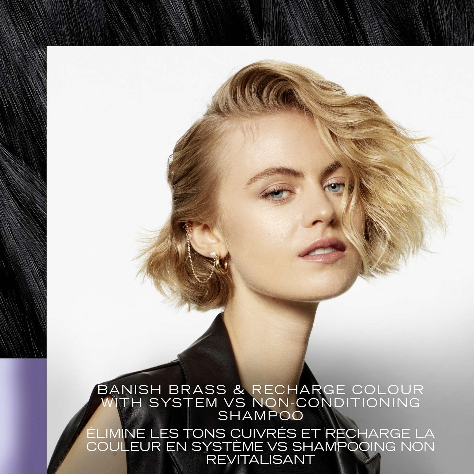 Purple Blonde Shampoo for blonde or silver coloured hair Ultra-violet Neutralizer formulated with Pro Style Technology™