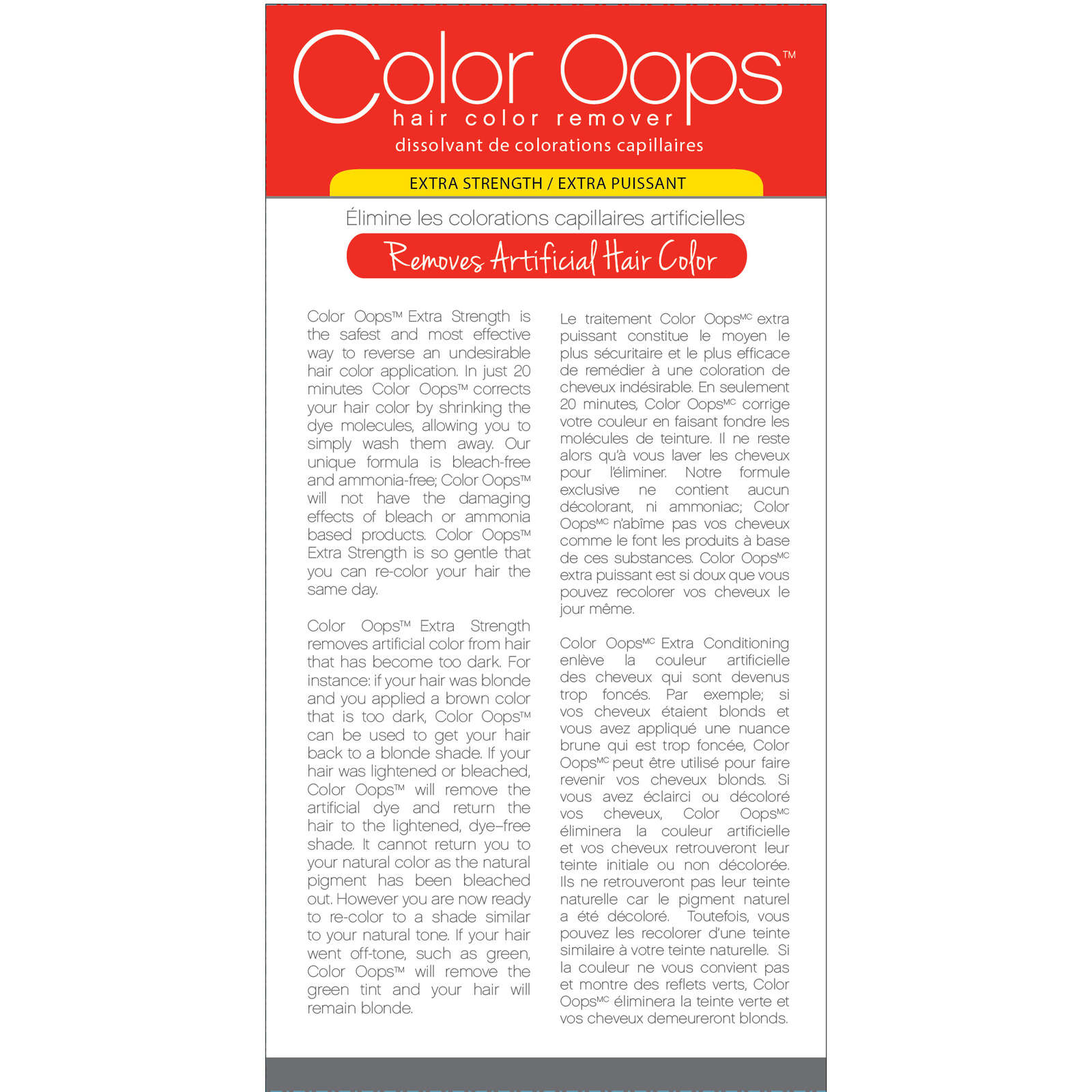Color Oops Extra Strength