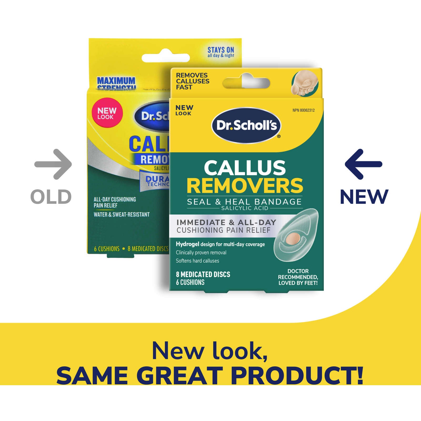 Dr. Scholl’s® Callus Removers with Duragel™ technology