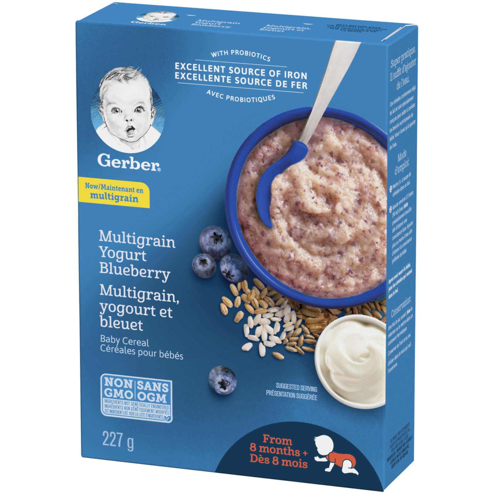 Stage 3 Multigrain Yogurt Blueberry Baby Cereal