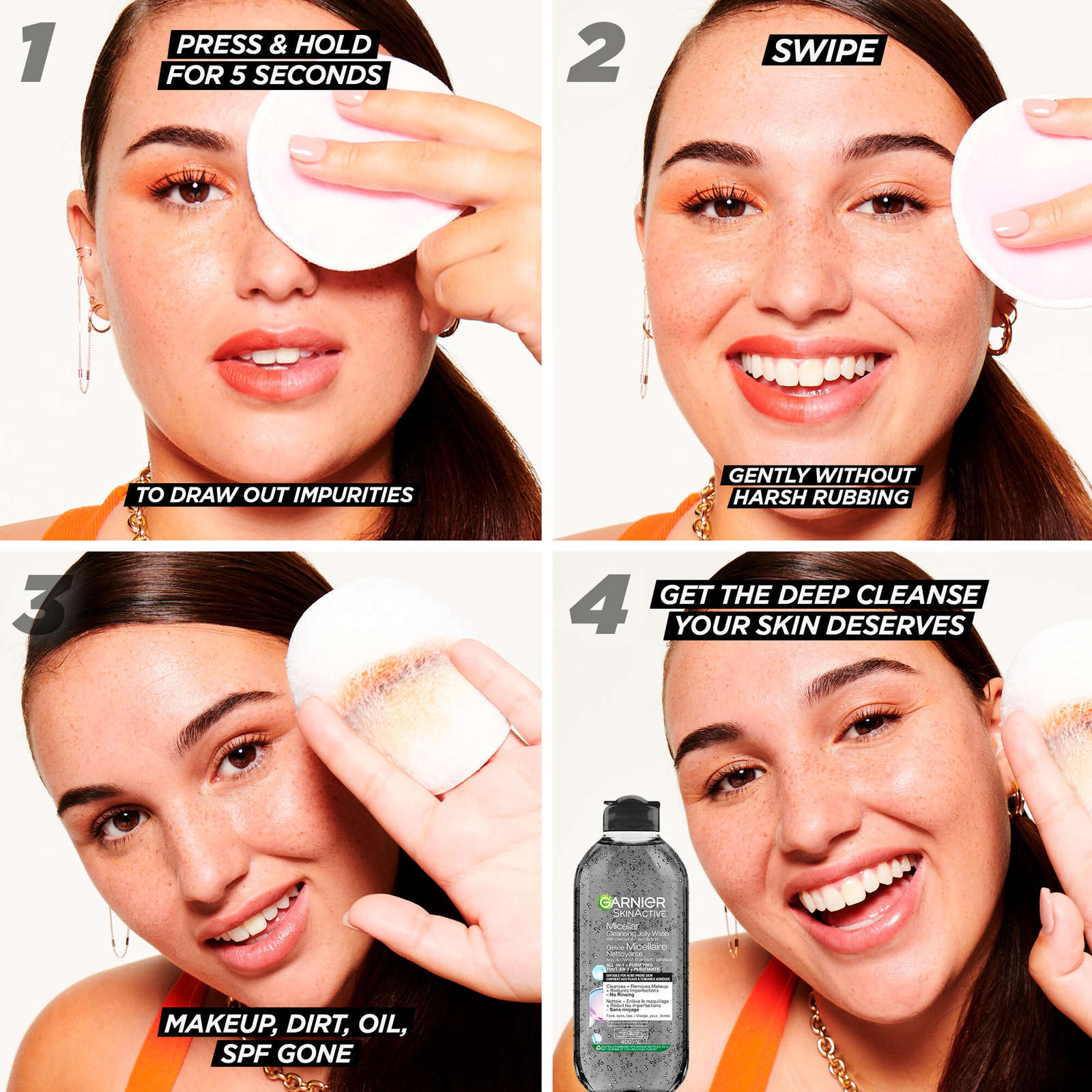 Garnier SkinActive Micellar Cleansing Jelly Water All-in-1 with Charcoal and Salicylic Acid