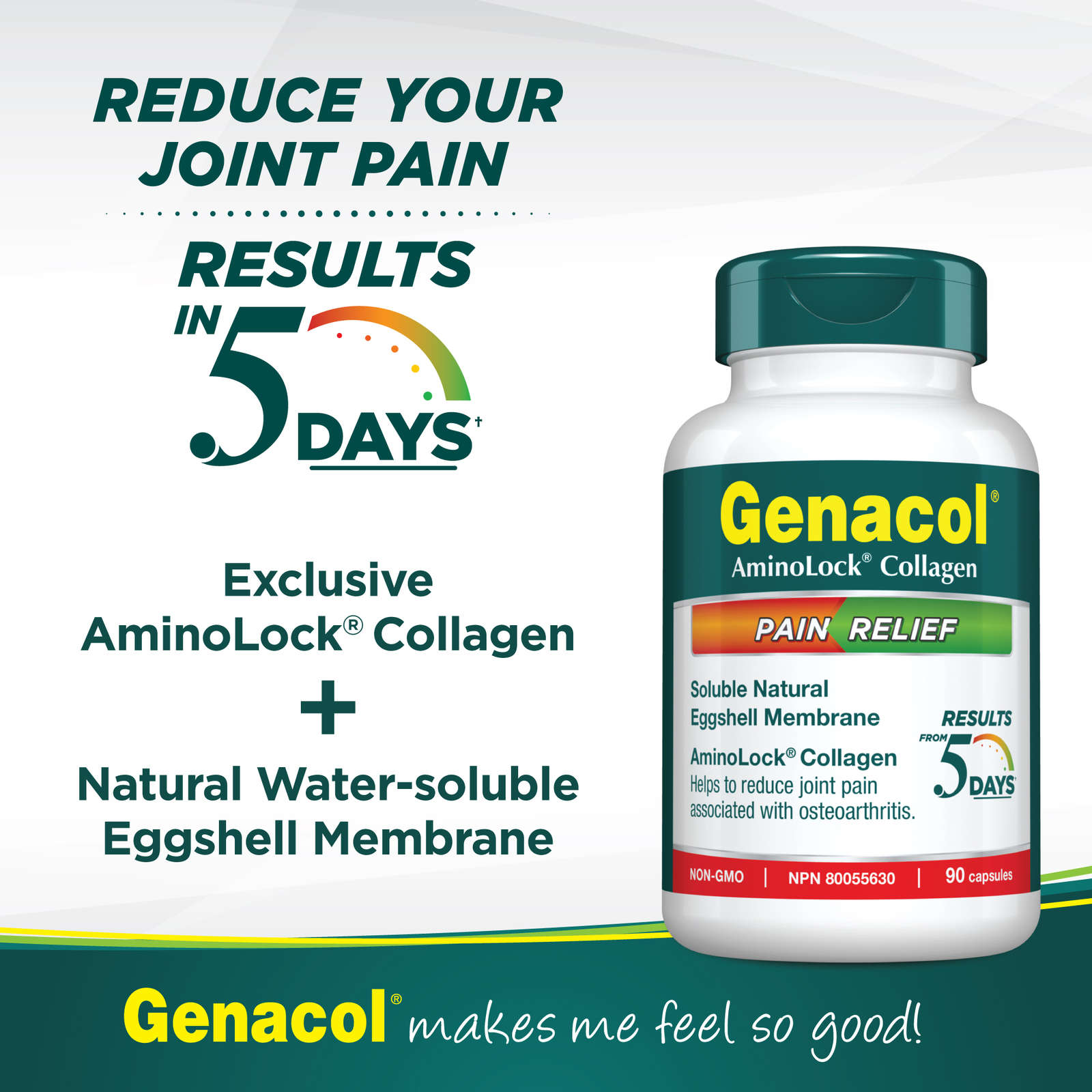 Genacol Pain Relief with AminoLock Collagen and Natural Eggshell Membrane