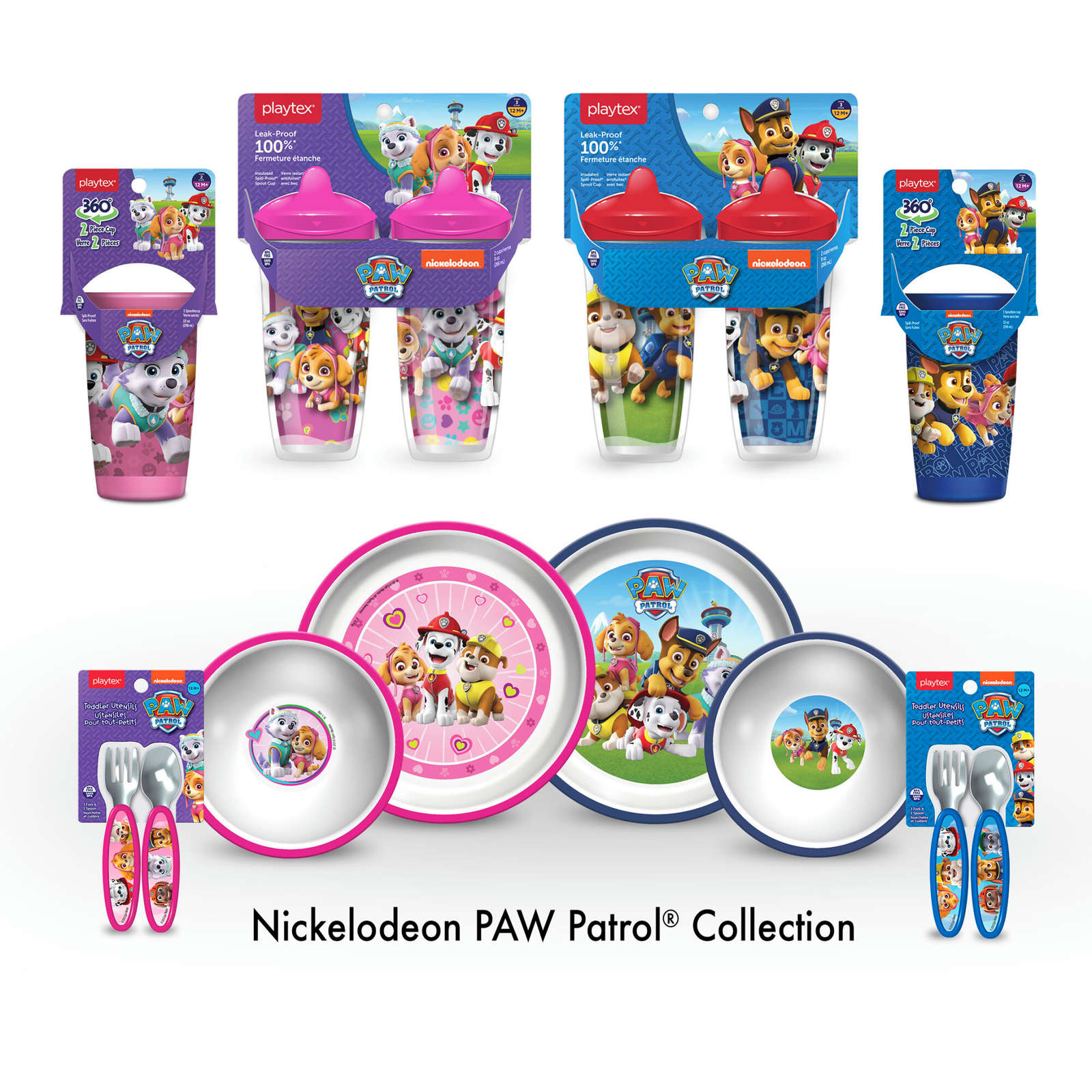 Playex Stage 2 Spoutless 360 Paw Patrol Cup, Boy