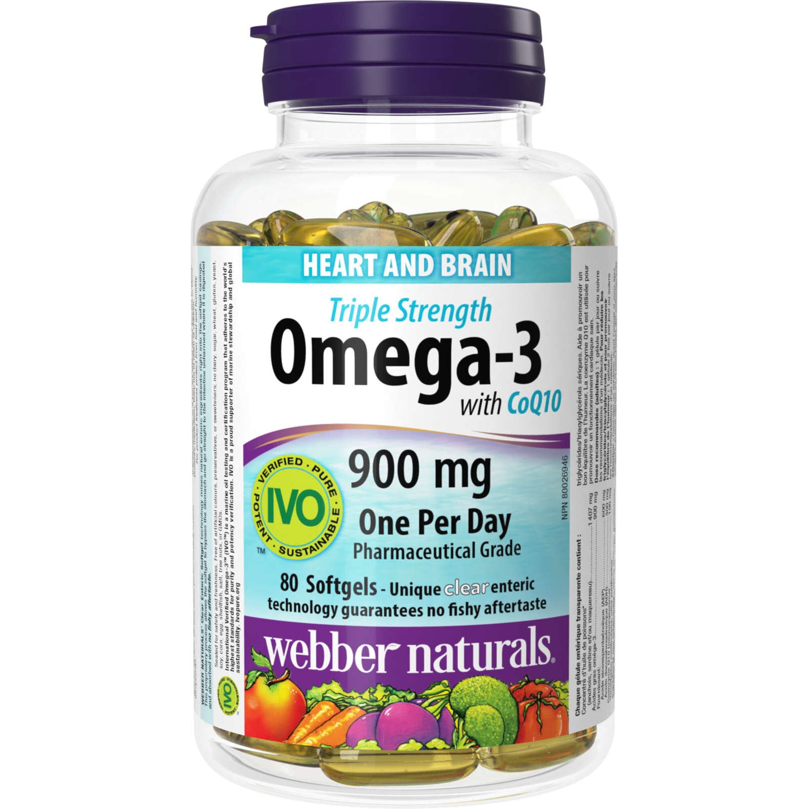 Omega-3 with CoQ10 Triple Strength 900 mg