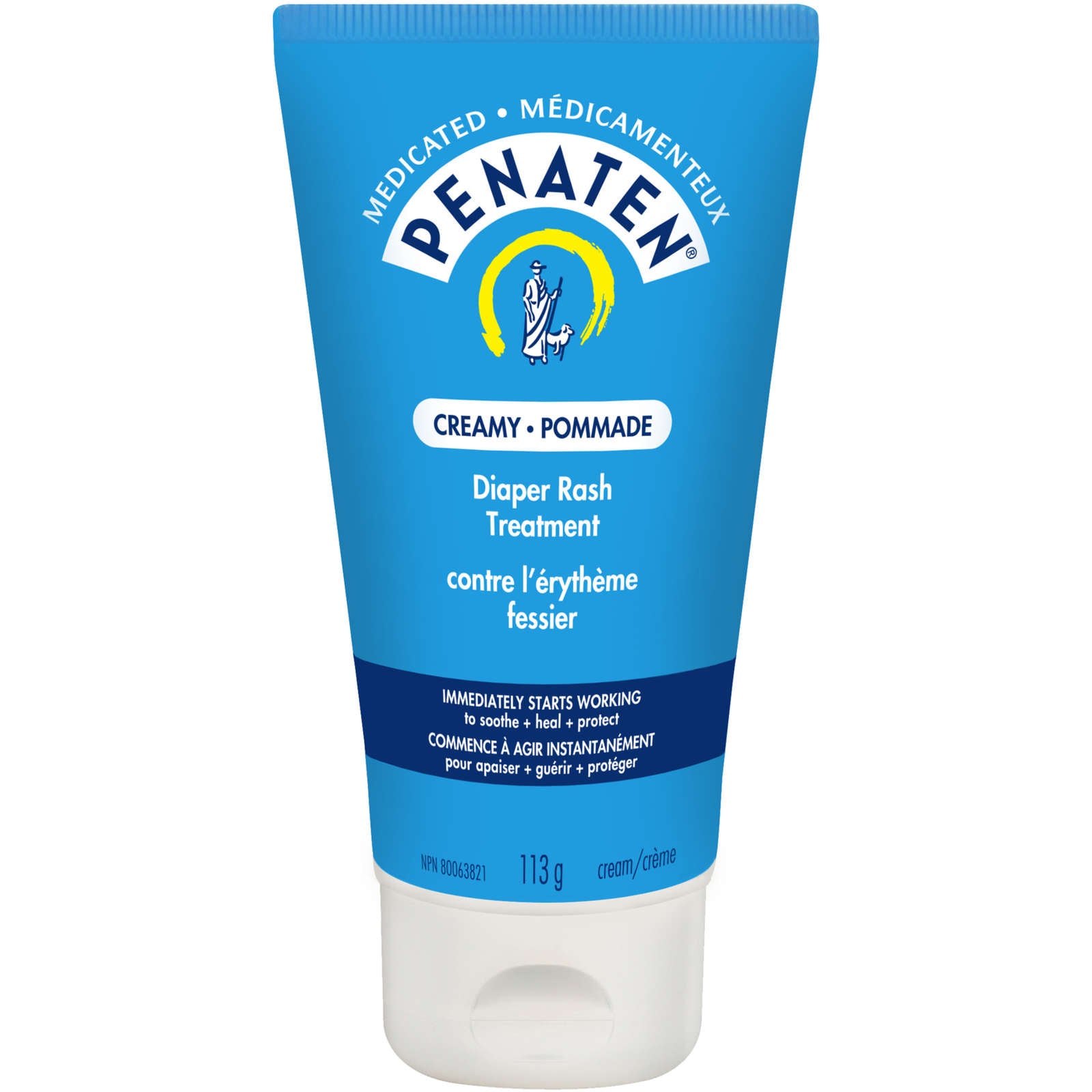 Medicated Diaper Rash Cream for Baby, Zinc Oxide Cream