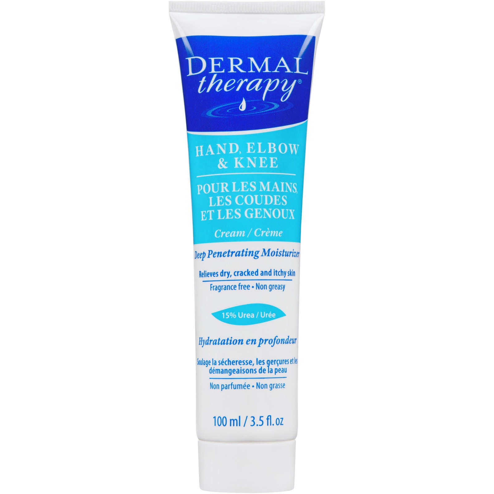 Dermal Therapy Hand Elbow And Knee Cream, Deep Penetrating Moisturizer, Fragrance Free