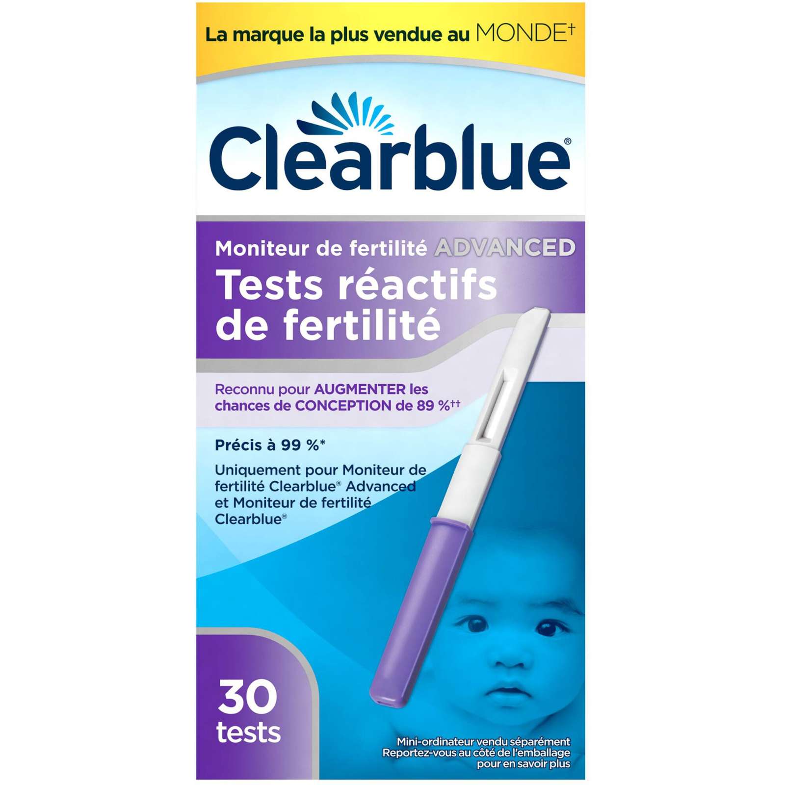 Advanced Fertility Monitor Fertility Test Sticks, 30 Fertility Test Sticks