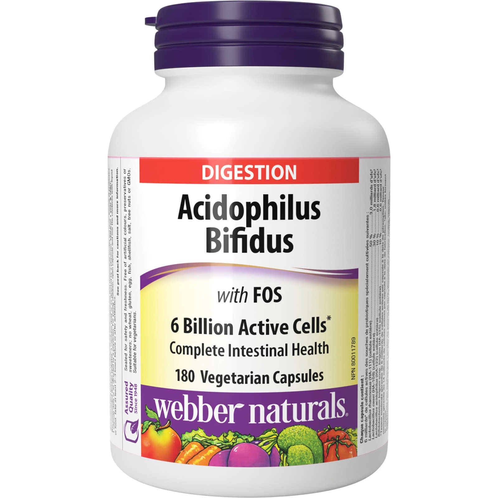 Acidophilus Bifidus with FOS 6 Billion Active Cells