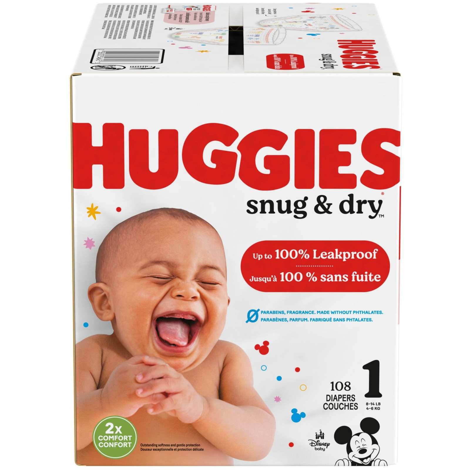 Huggies Snug & Dry Baby Diapers, Size 1