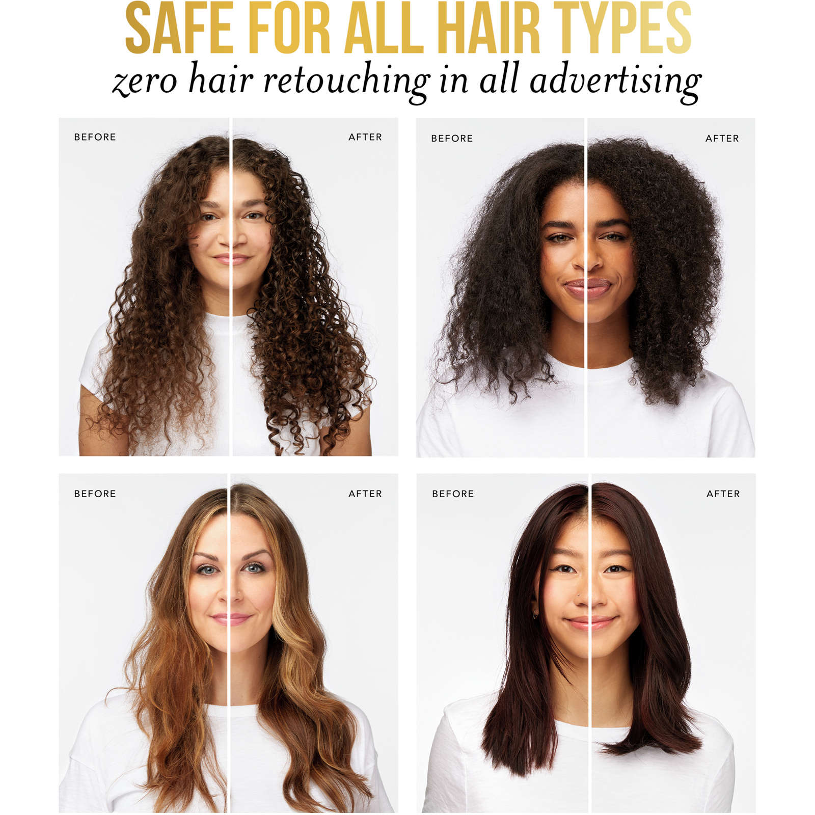 Sulfate Free Shampoo, Hair Strengthening Anti Frizz Damage Repair with Castor Oil, Safe for Color Treated Hair, Nutrient Blends