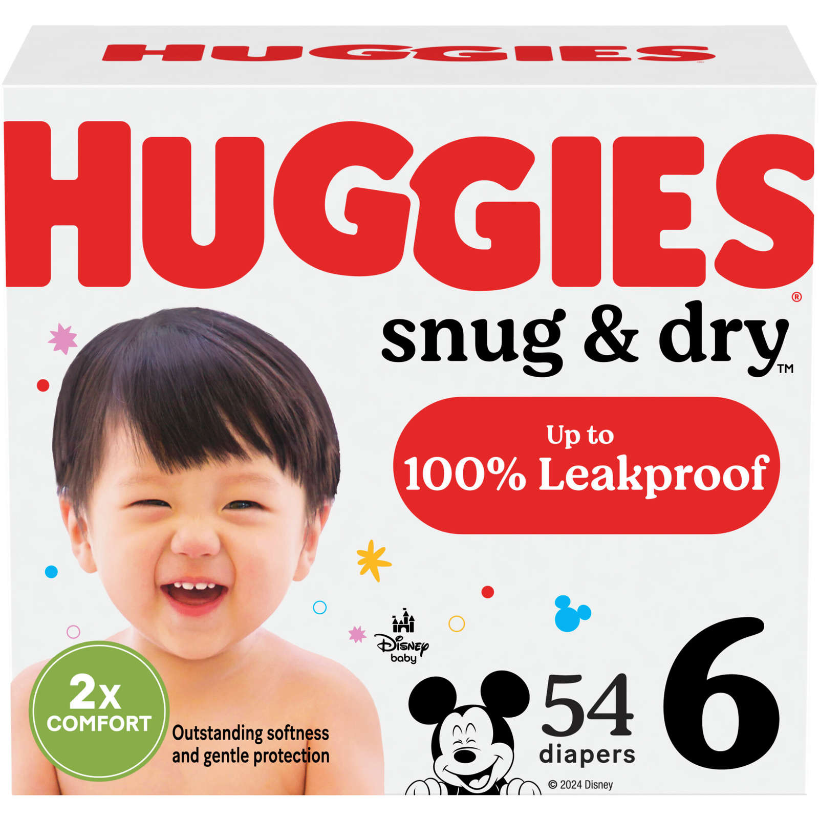 Huggies Snug & Dry Baby Diapers, Size 6