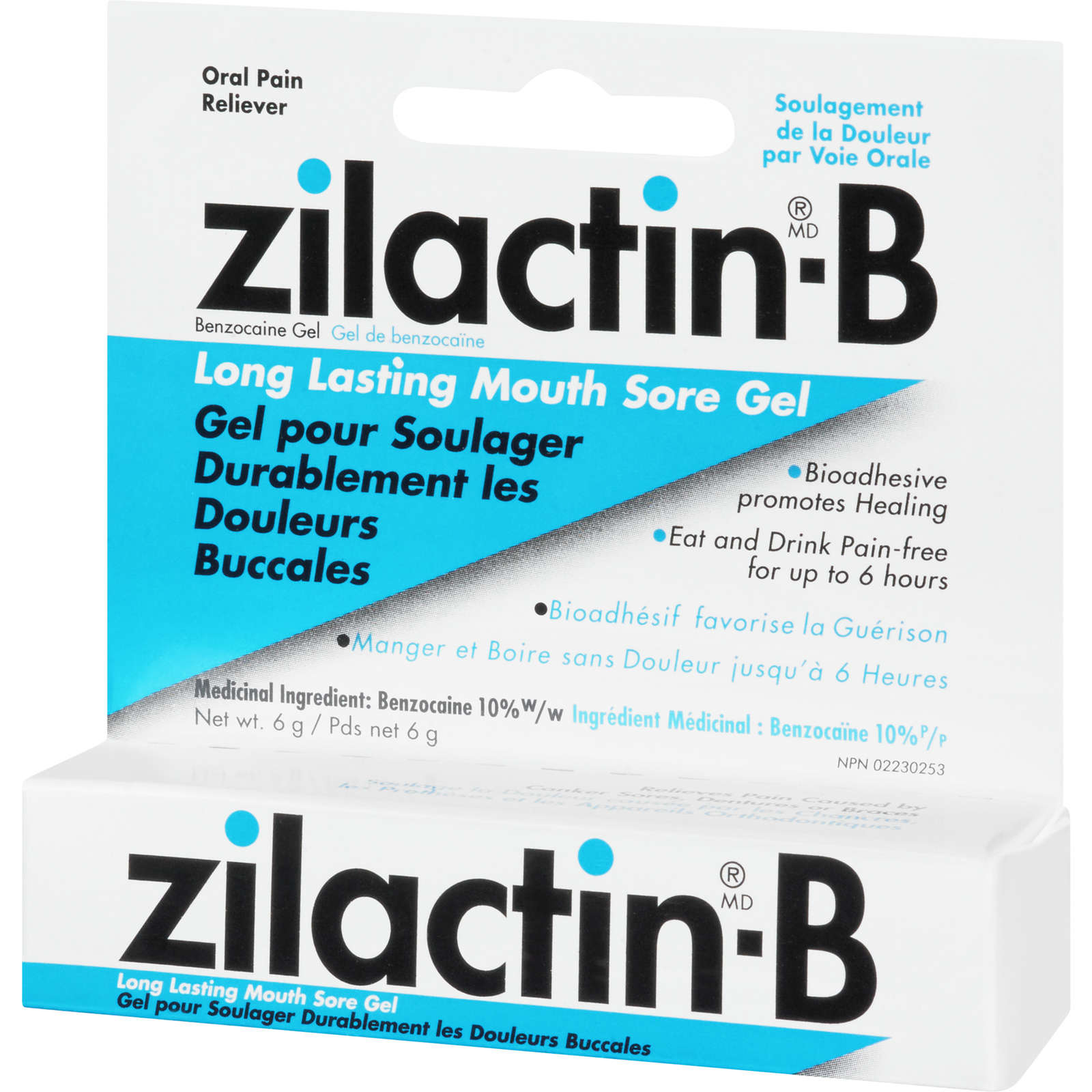 Zilactin-B Benzocaine Long Lasting Mouth Sore Gel