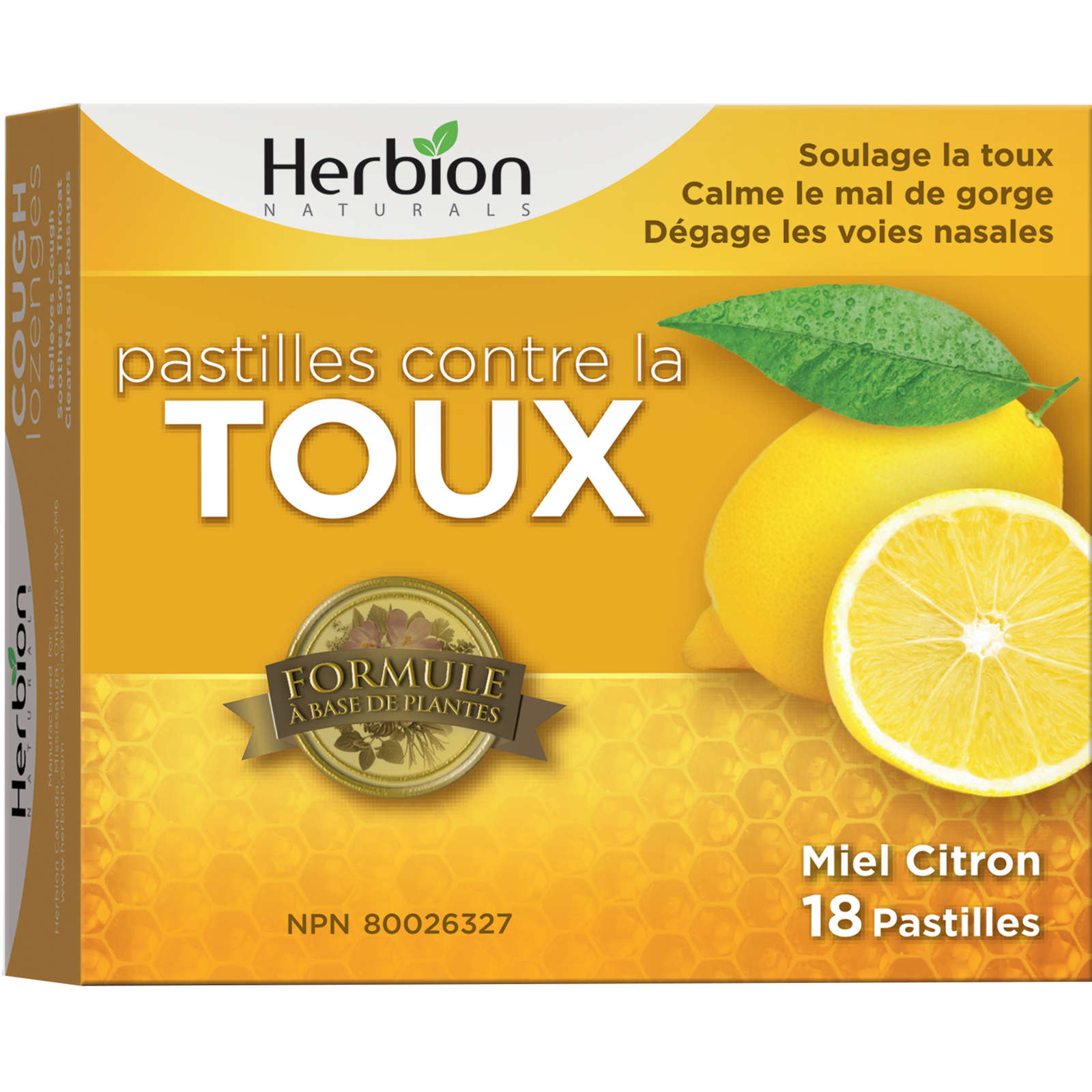 Cough Lozenge Honey Lemon