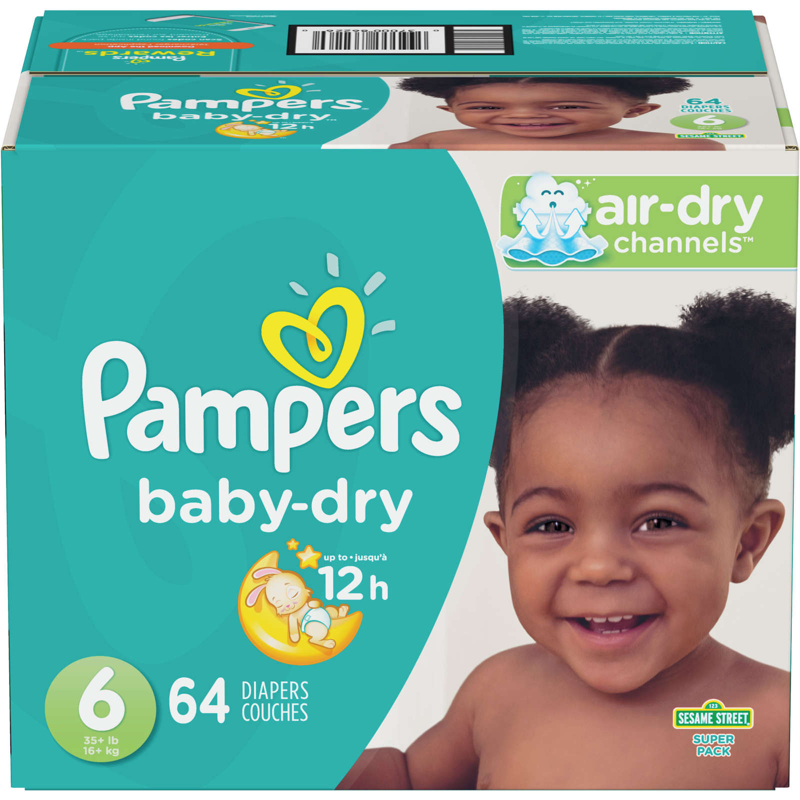 Pampers Baby-Dry Diapers Size 6 64 Count