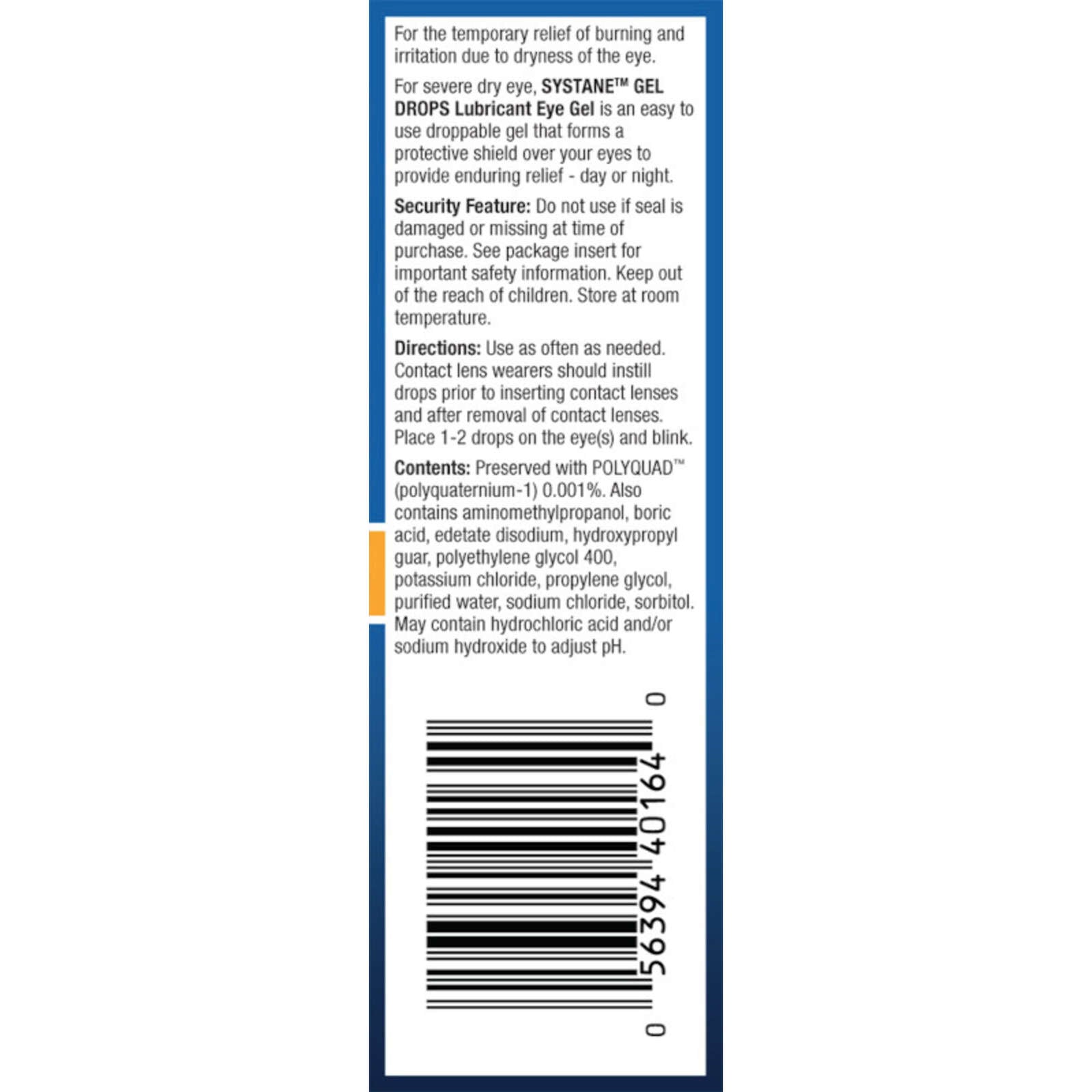 Systane Gel Drops       10ml