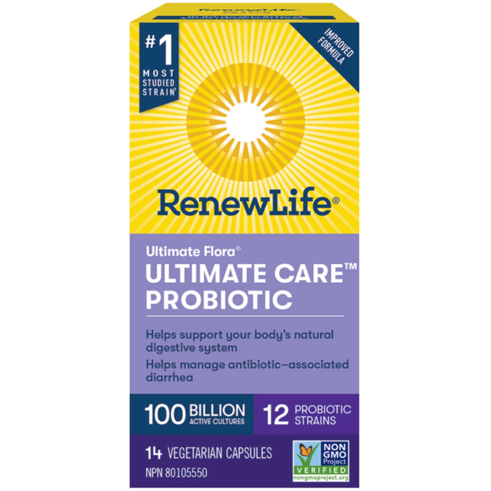 Ultimate Flora Ultimate Care Probiotic, 100 Billion Active Cultures