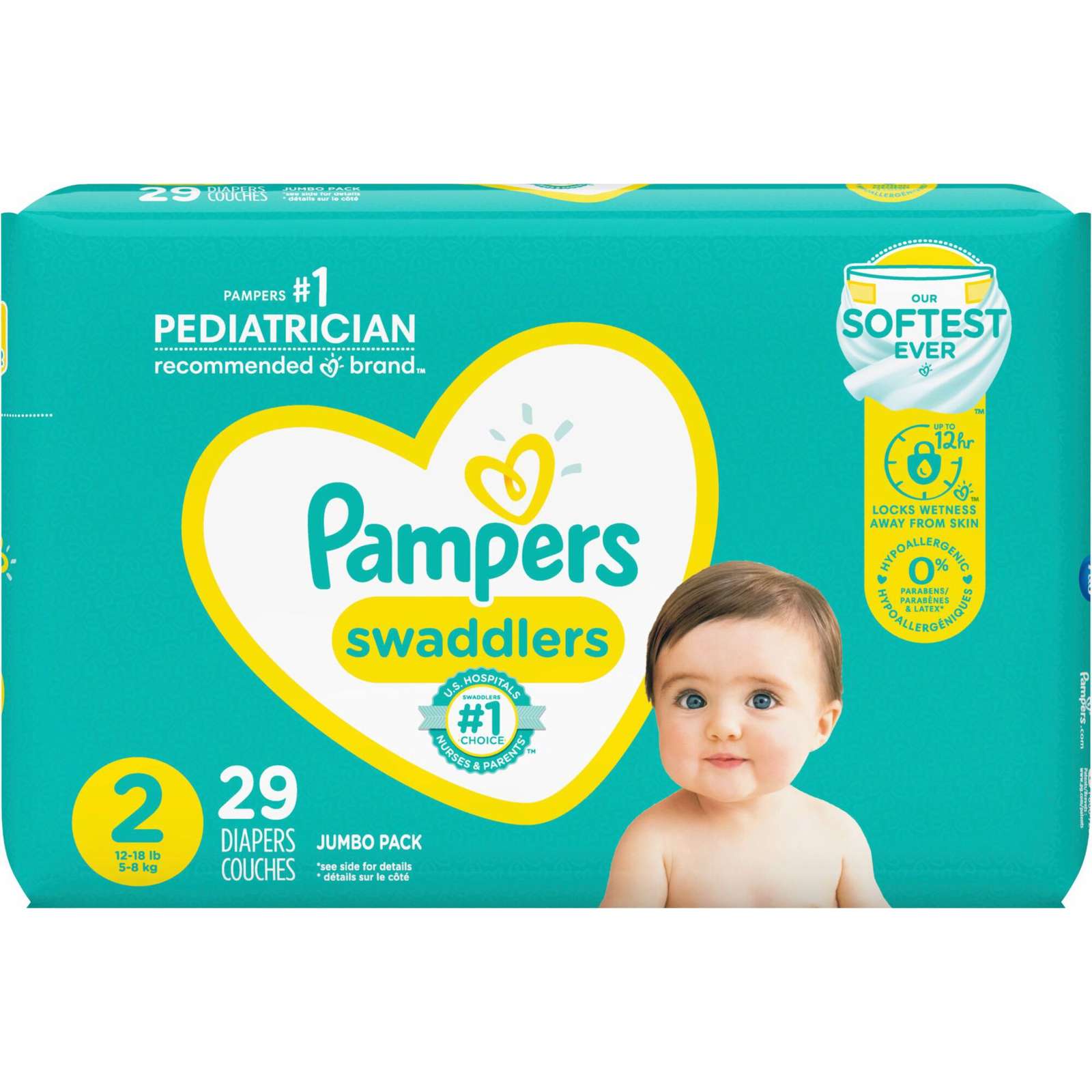 Pampers Swaddlers Diapers Size 2