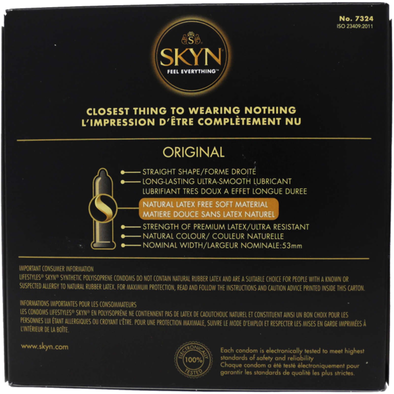 SKYN® Original 24 Natural Latex Free Lubricated Condoms