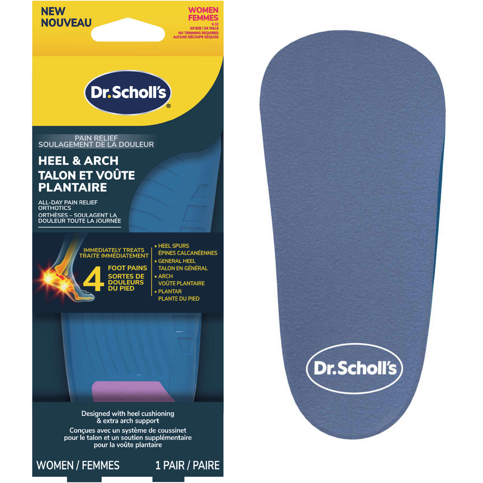 Dr. Scholl’s® Pain Relief Orthotics for Heel Pain, Women's, Sizes 5-12