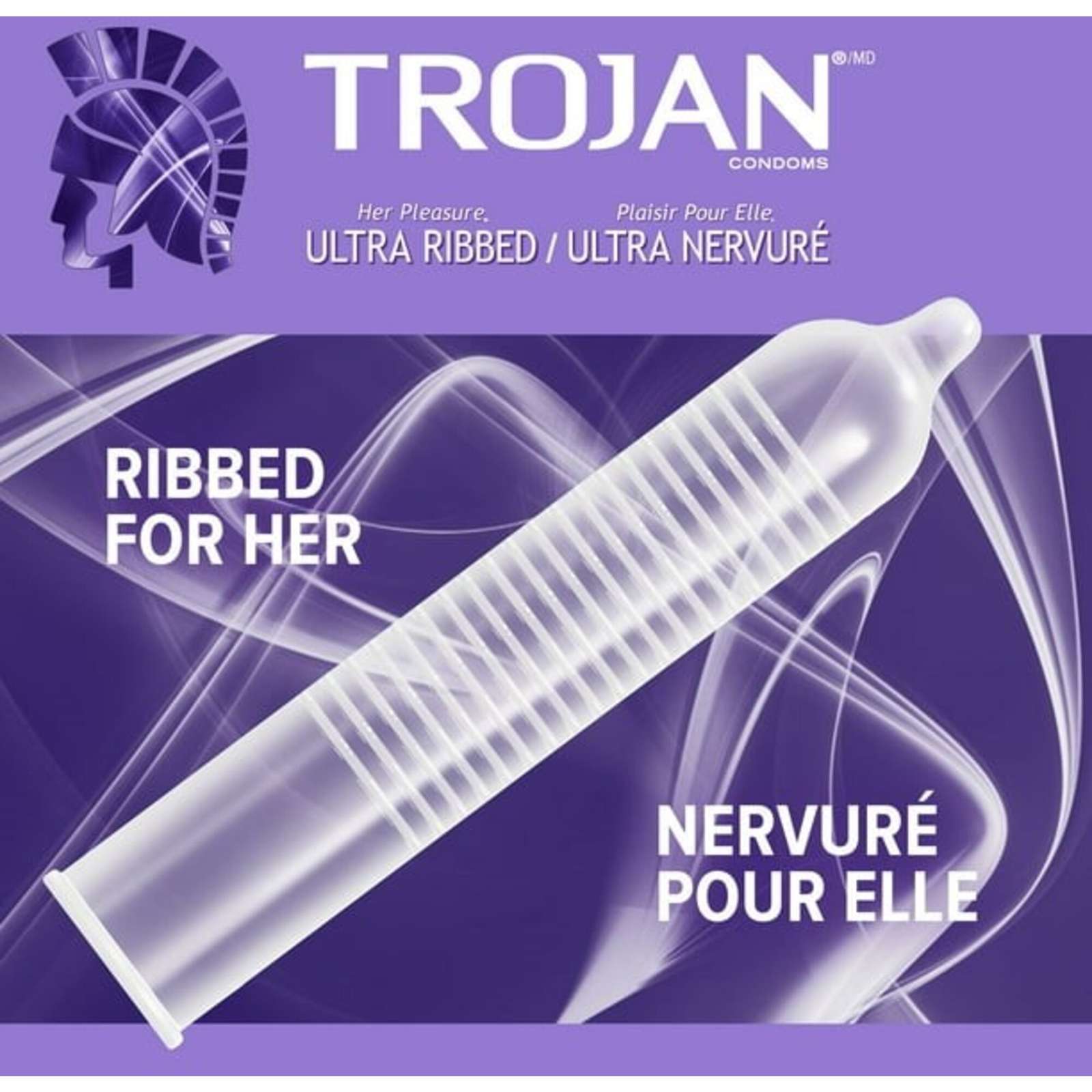 Her Pleasure Ultra Ribbed Lubricated Condoms