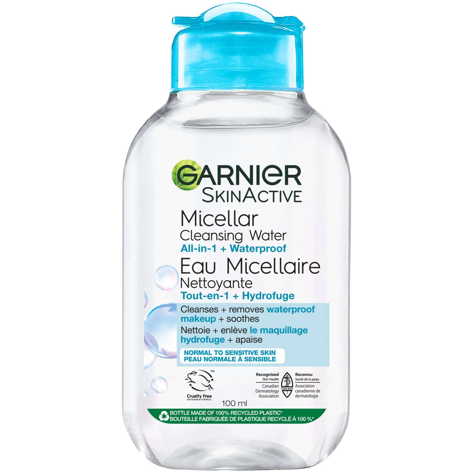 Garnier Skin Active Micellar Water For Normal And Sensitive Skin Waterproof 100 Ml