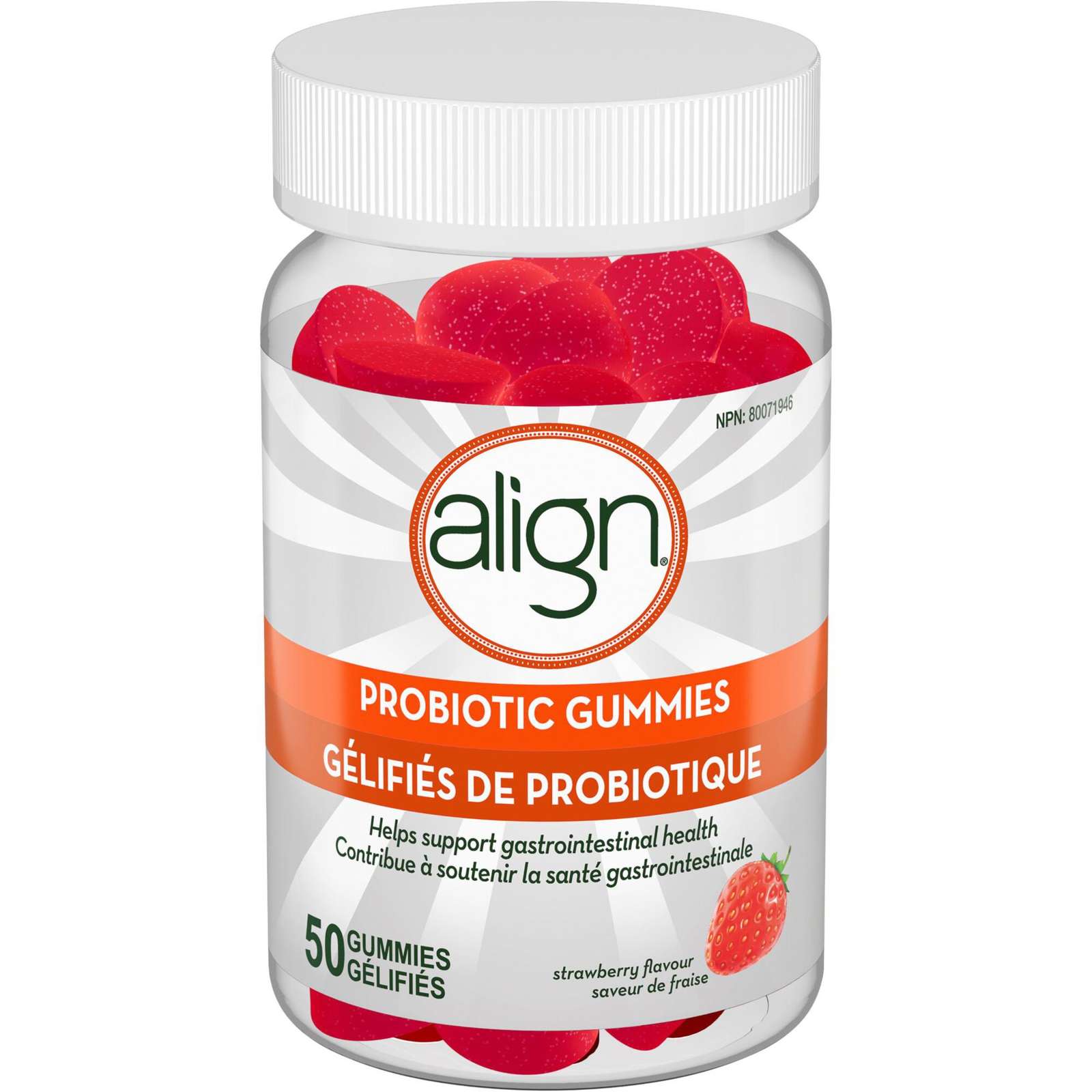 Daily Probiotic Supplement, 50 Gummies