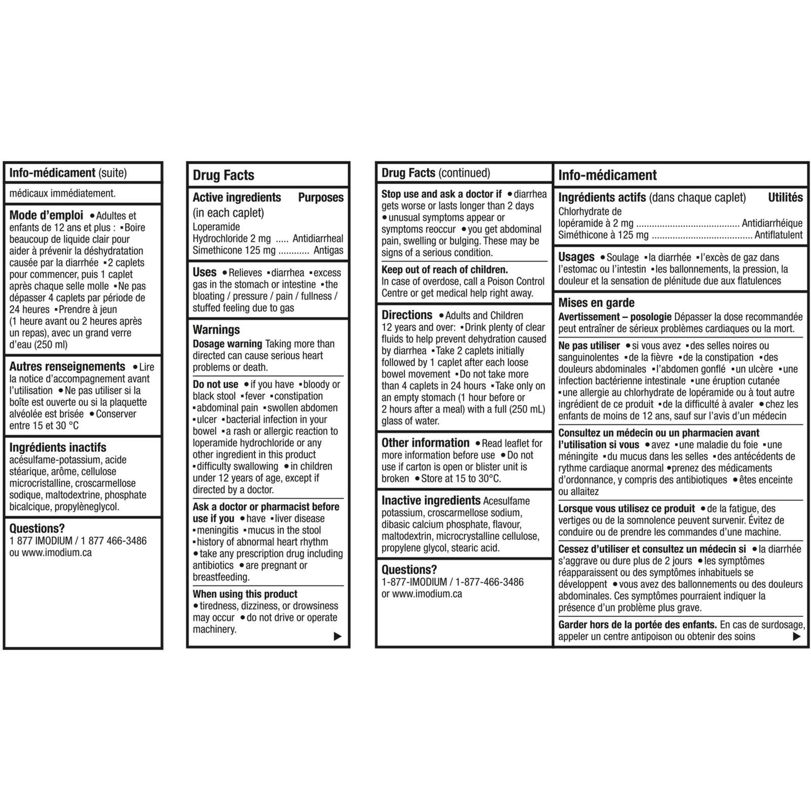 Complete Antidiarrheal and Gas Relief Caplet