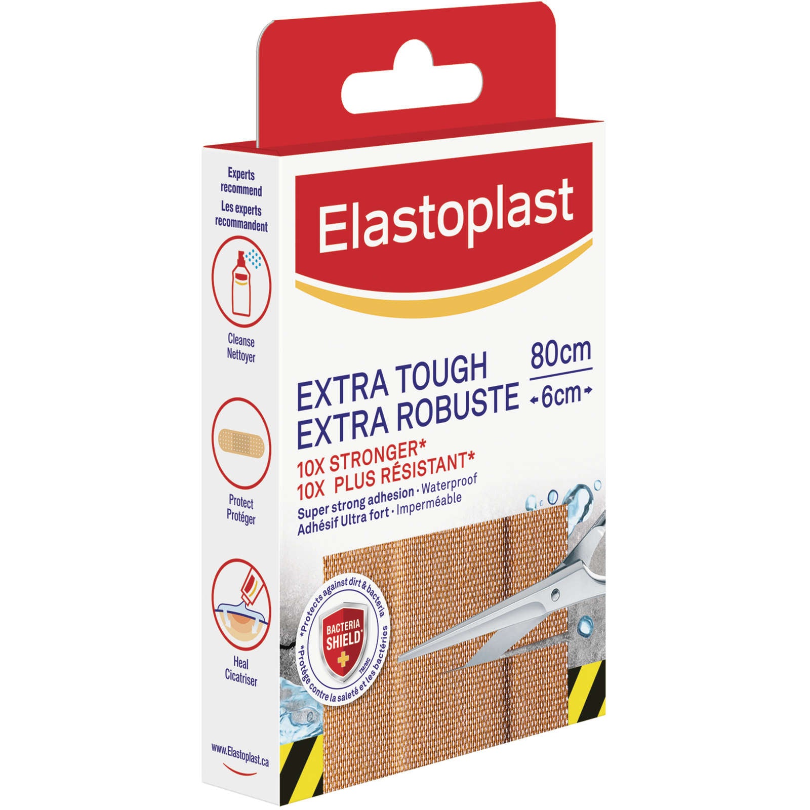 Elastoplast Extra Tough Waterproof Dressing Strips 6cmx8cm 8s (Relaunch)