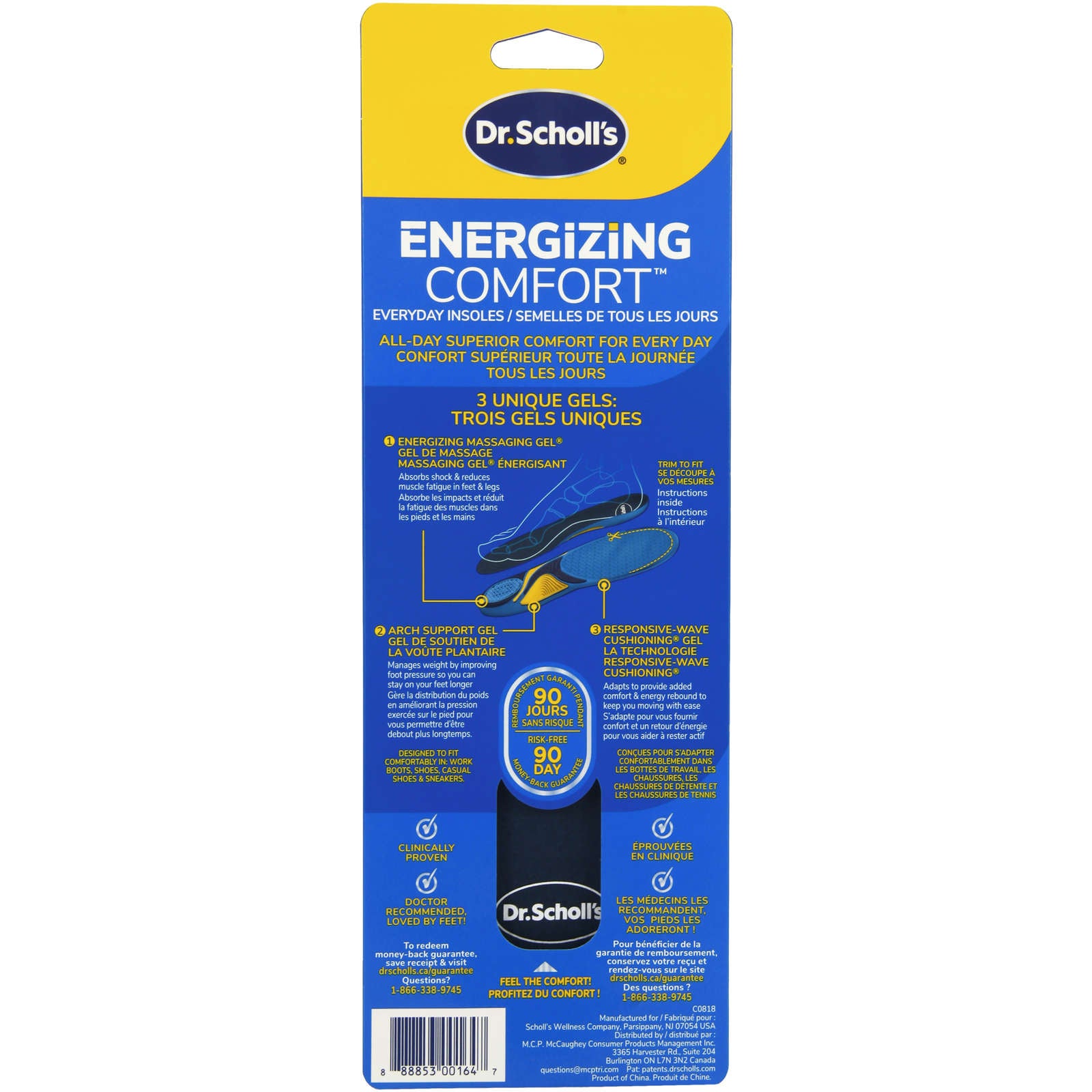Dr. Scholl’s® Massaging Gel® Advanced Insoles, Women's, Sizes 6-10