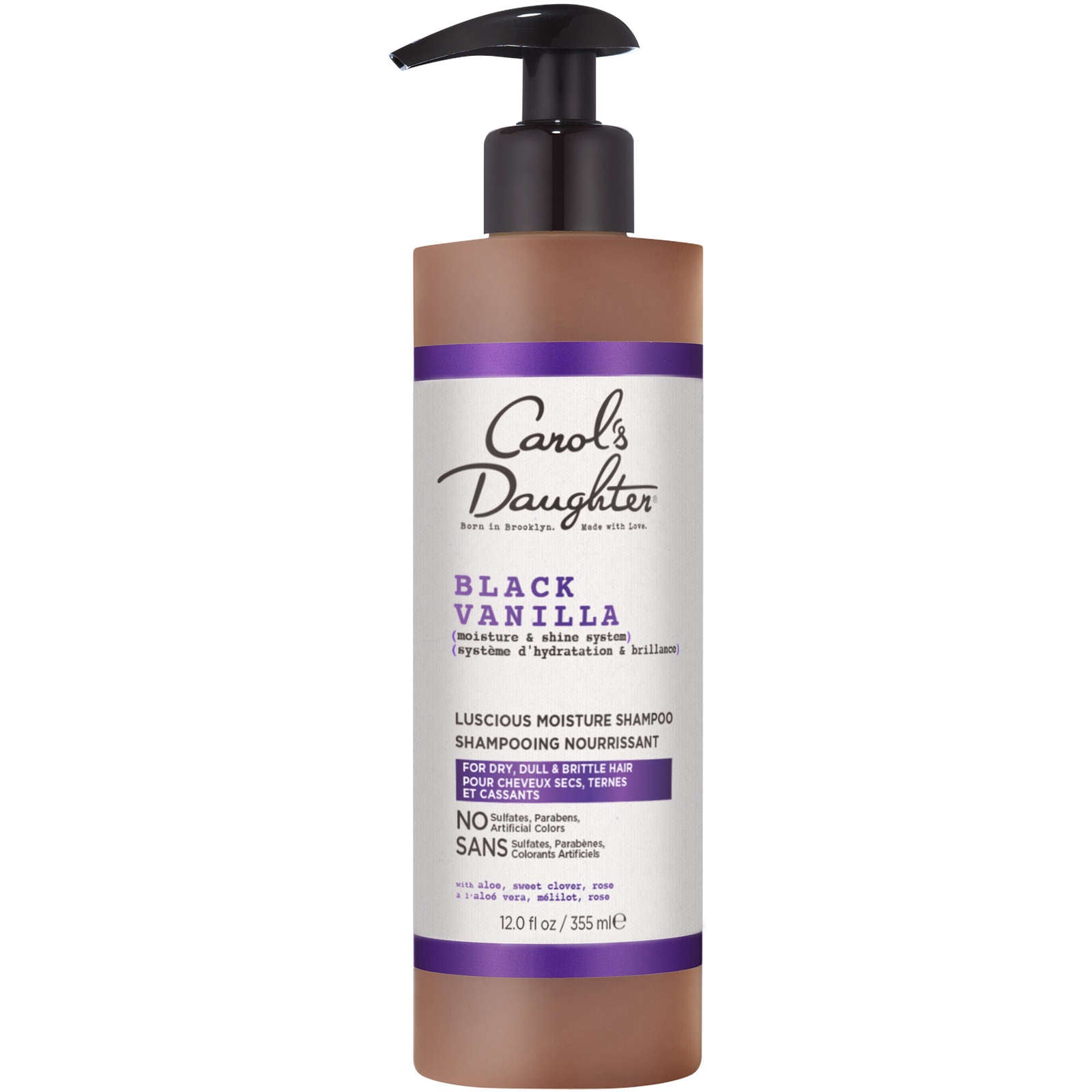 Black Vanilla Sulfate Free Moisturizing Daily Shampoo