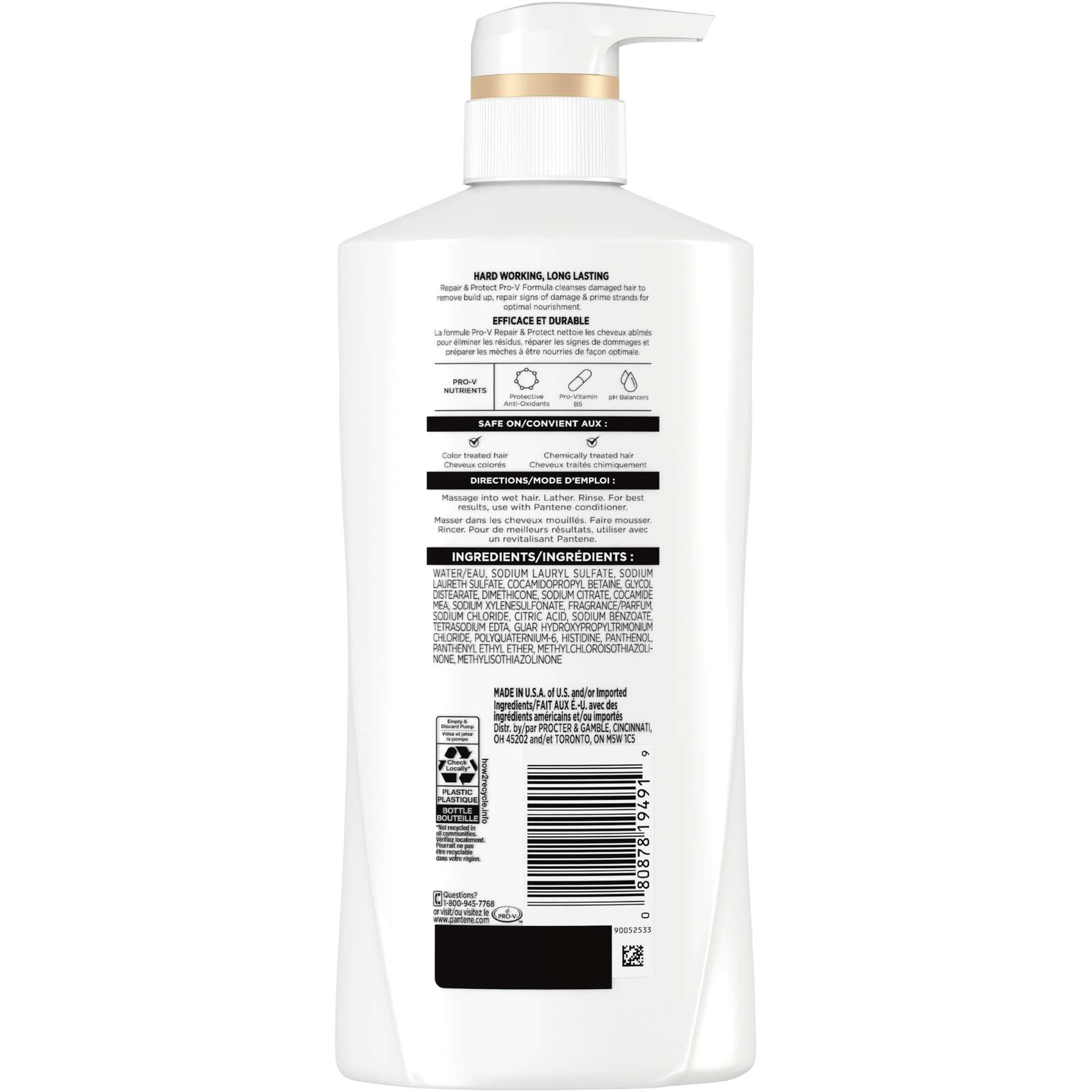 PRO-V Repair & Protect Shampoo, 17.9 oz/530 mL