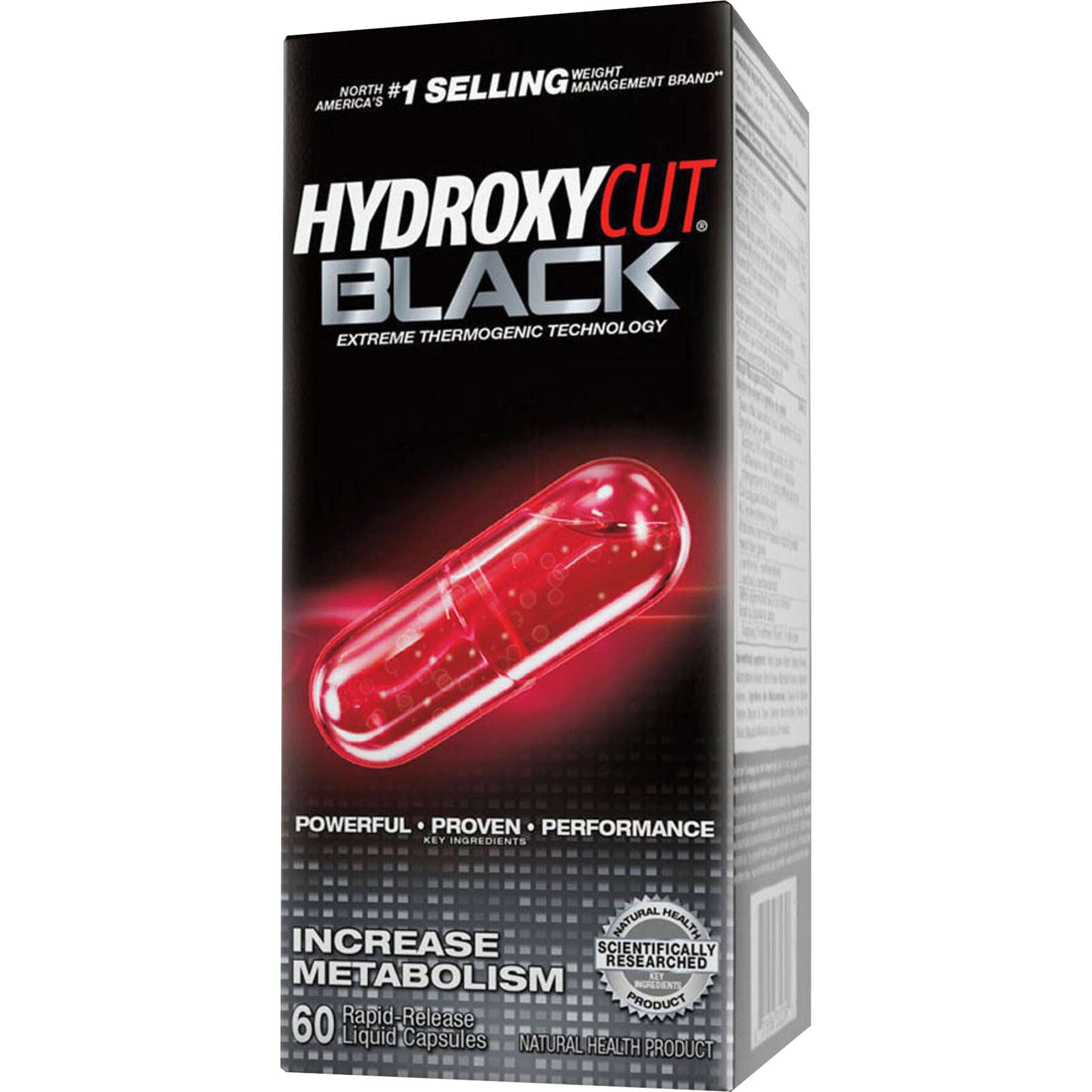 Hydroxycut Black Extreme Thermogenic Technology Liquid Capsules